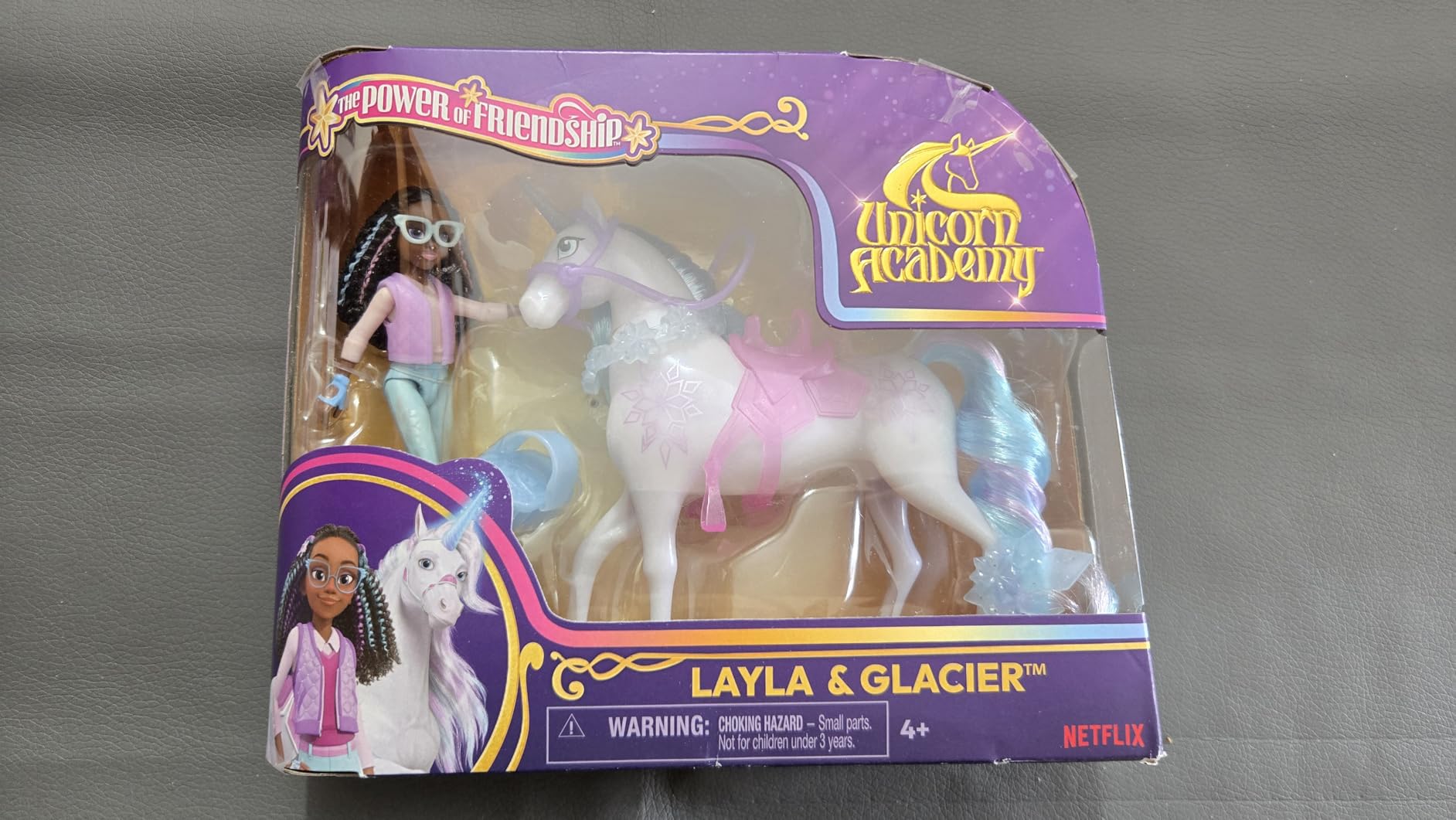 Unicorn Academy Layla und Glacier Spielfiguren-Set 12 cm Sattel