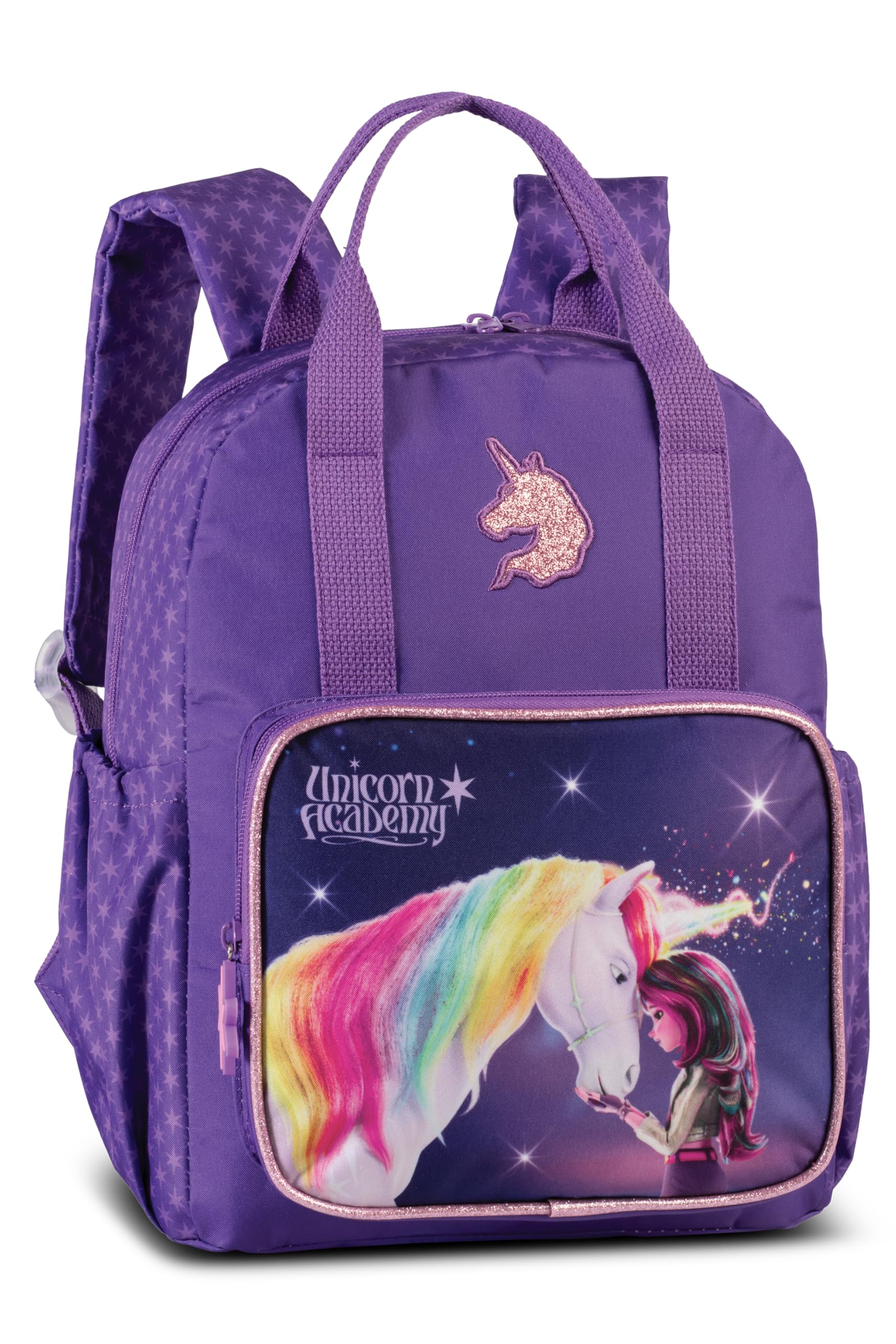 Unicorn Academy Kinderrucksack 9L Lila 31x24x11 cm