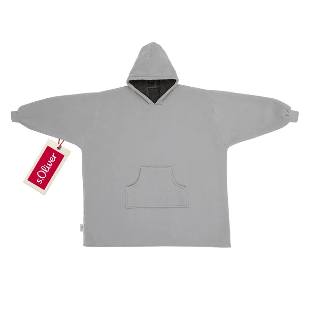 s.Oliver Lounge Hoodie Grau Einheitsgröße Polyesterflausch