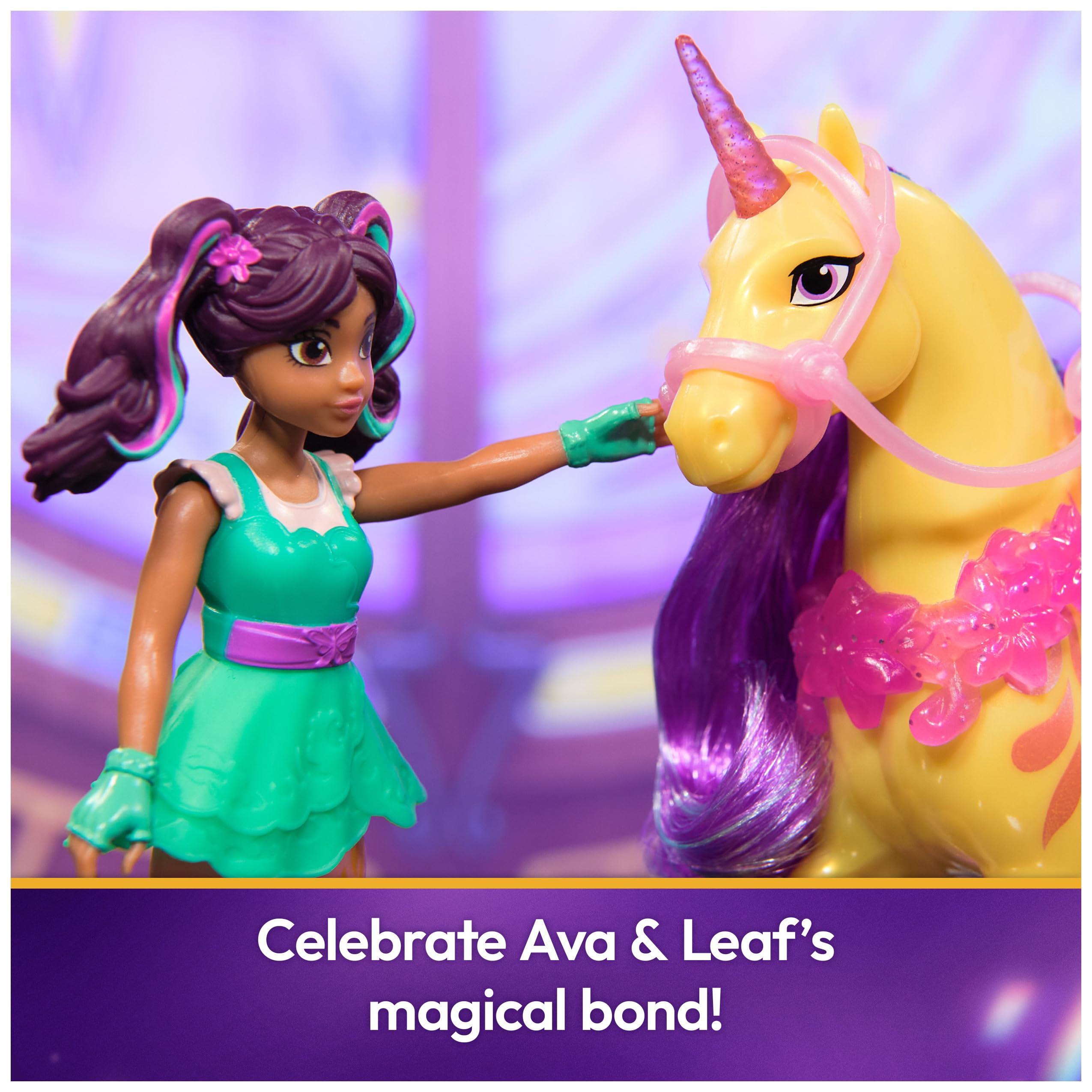 Unicorn Academy Ava und Leaf Spielfiguren-Set 12 cm mit Sattel