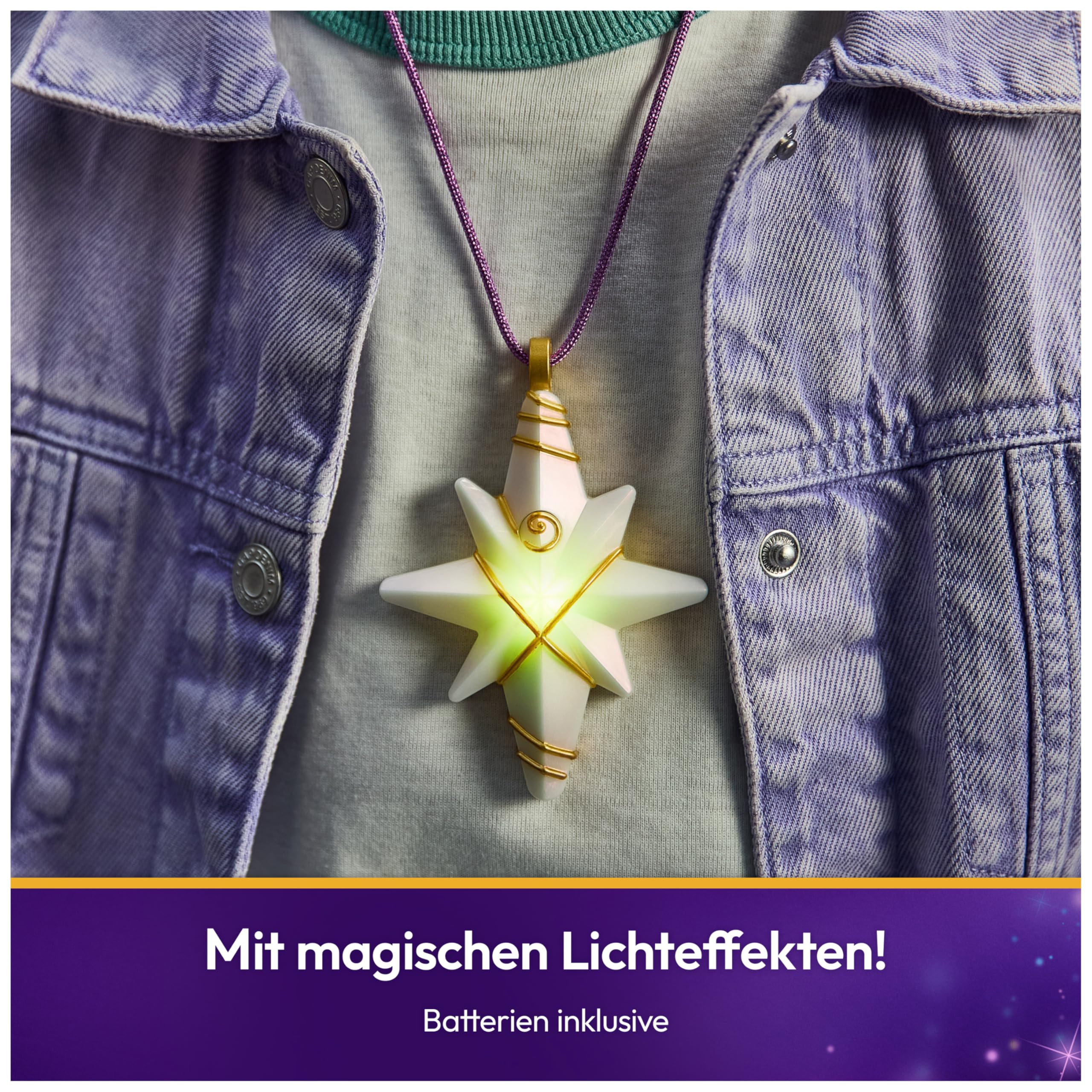 Unicorn Academy Kette mit Licht Stern und Ring Sophia Set