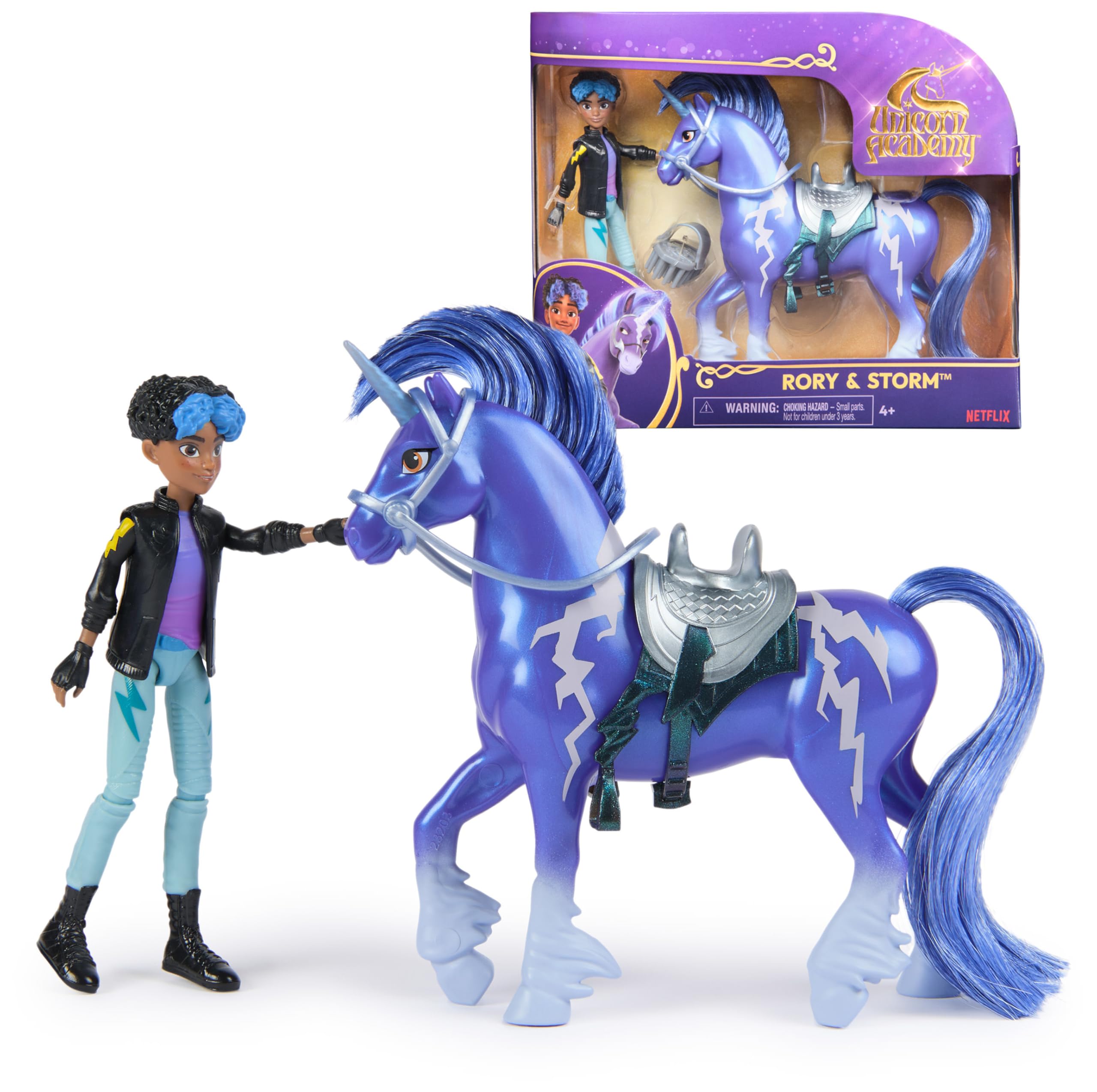 Unicorn Academy Rory und Storm Figuren-Set 12 cm blau