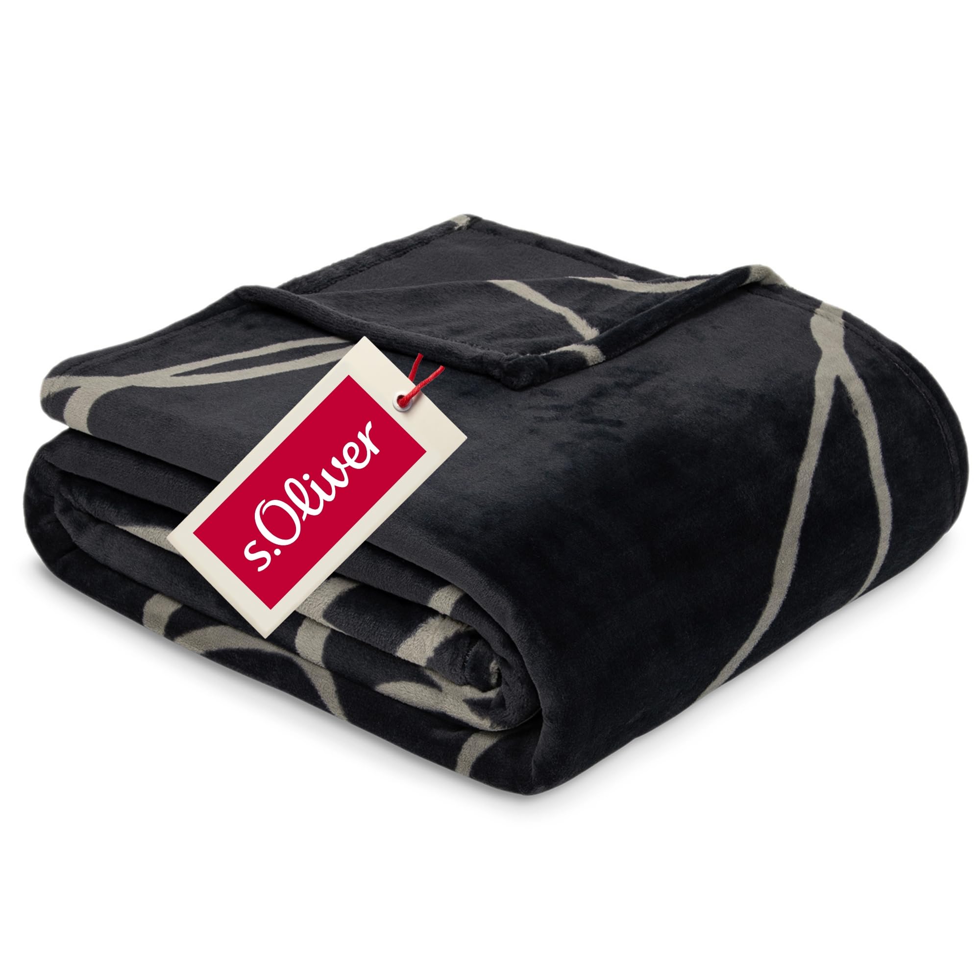 s.Oliver Kuschelsoft Kuscheldecke 150x200 schwarz warm