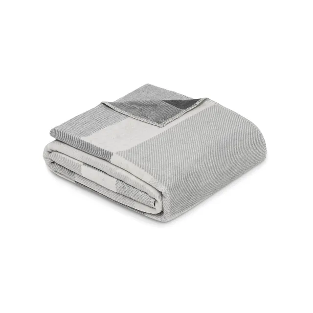 IBENA Madeira Decke 150x200 Grau Baumwollmix Kuscheldecke