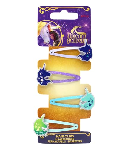 Unicorn Academy Haarspangen 4er-Set Wildstar Leaf Kinder