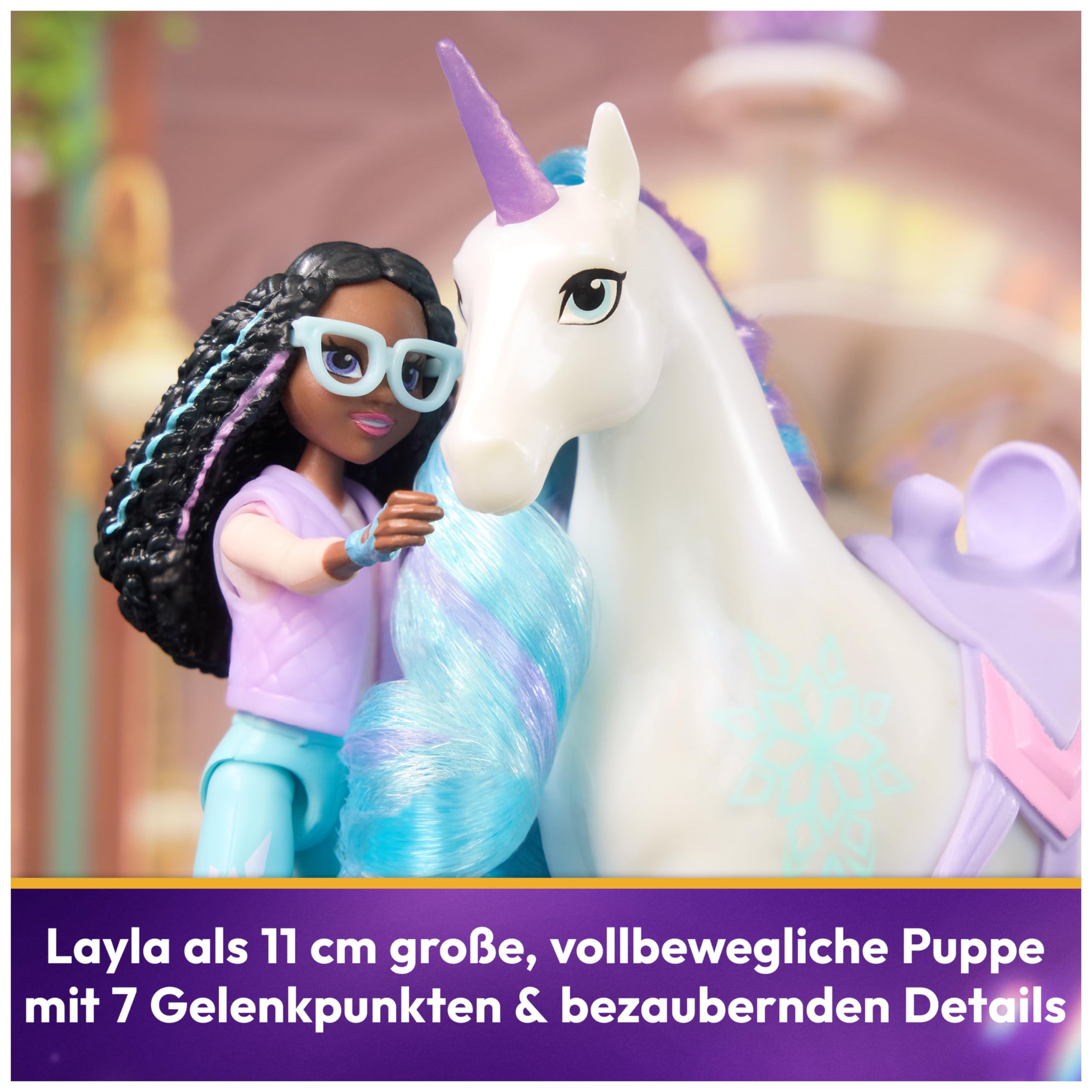 Unicorn Academy Layla und Glacier Puppe Einhorn Set 12cm