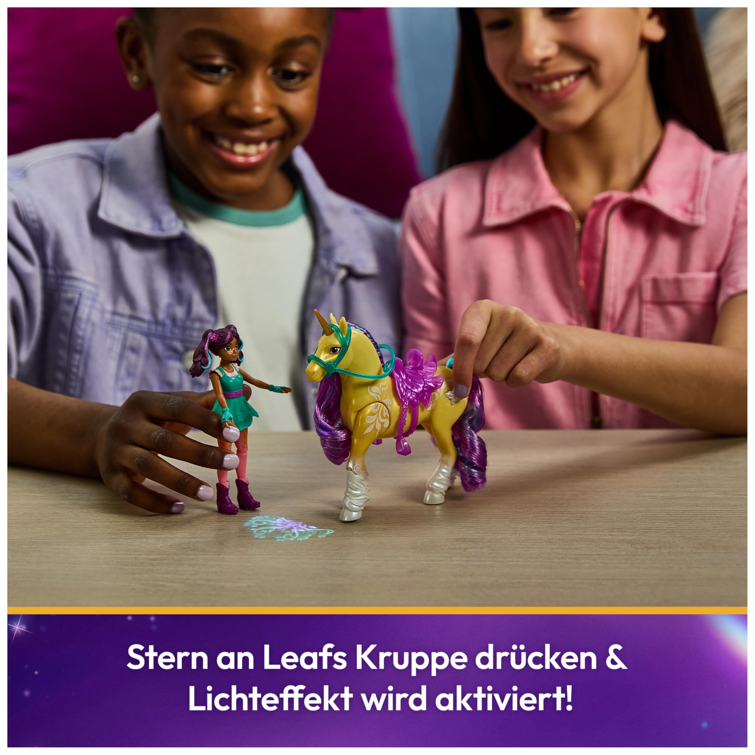Unicorn Academy Ava & Leaf Licht-Magie-Set 12 cm ab 4 J.