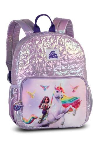 Unicorn Academy Rucksack Mädchen Rosa 9L Einhorn Holografisch