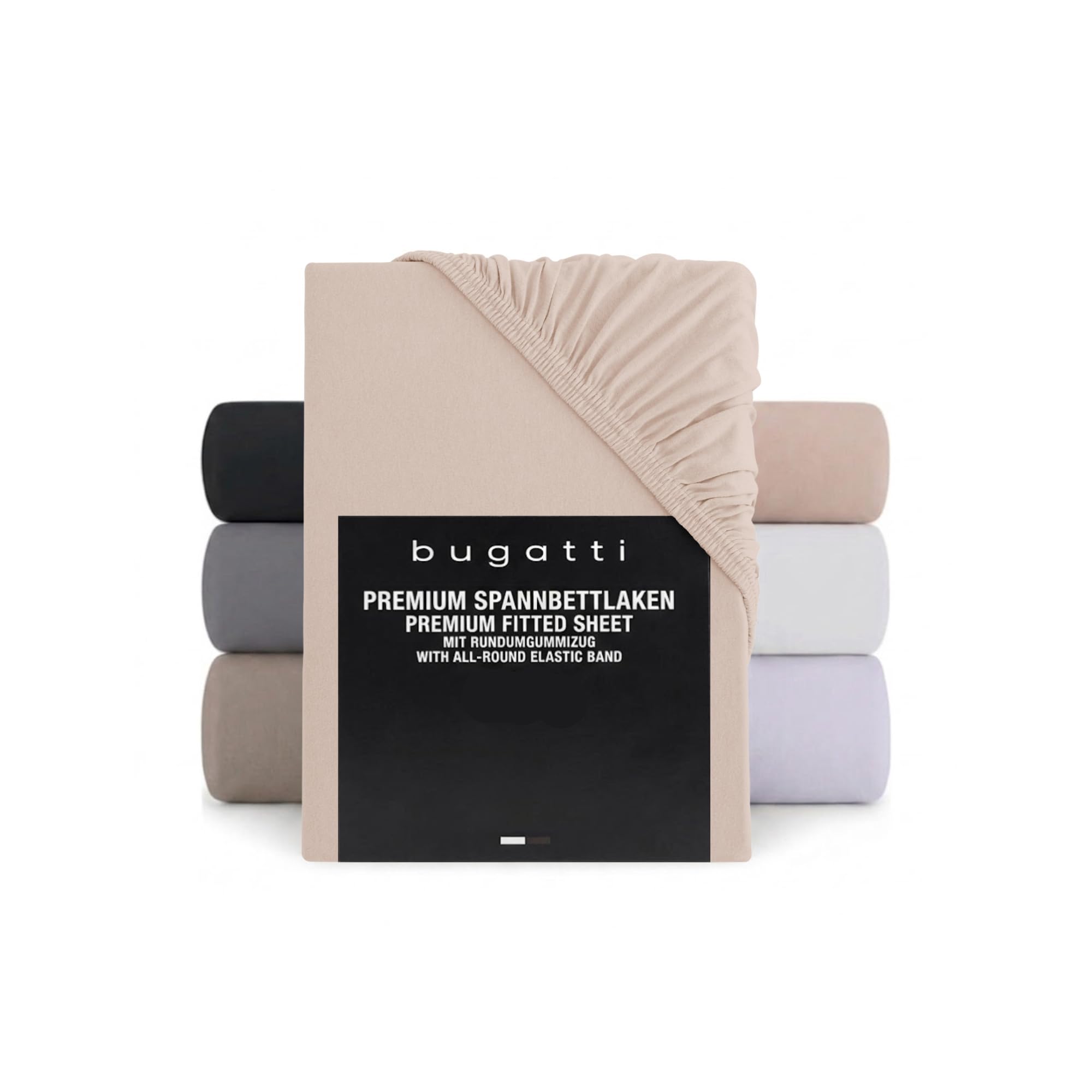 bugatti Spannbetttuch Anthrazit 140x200-160x200 Baumwolle