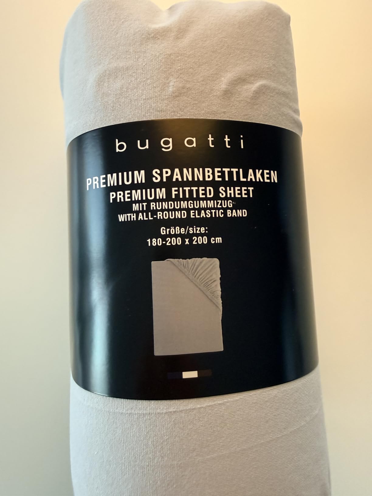 bugatti Spannbetttuch Anthrazit 140x200-160x200 Baumwolle