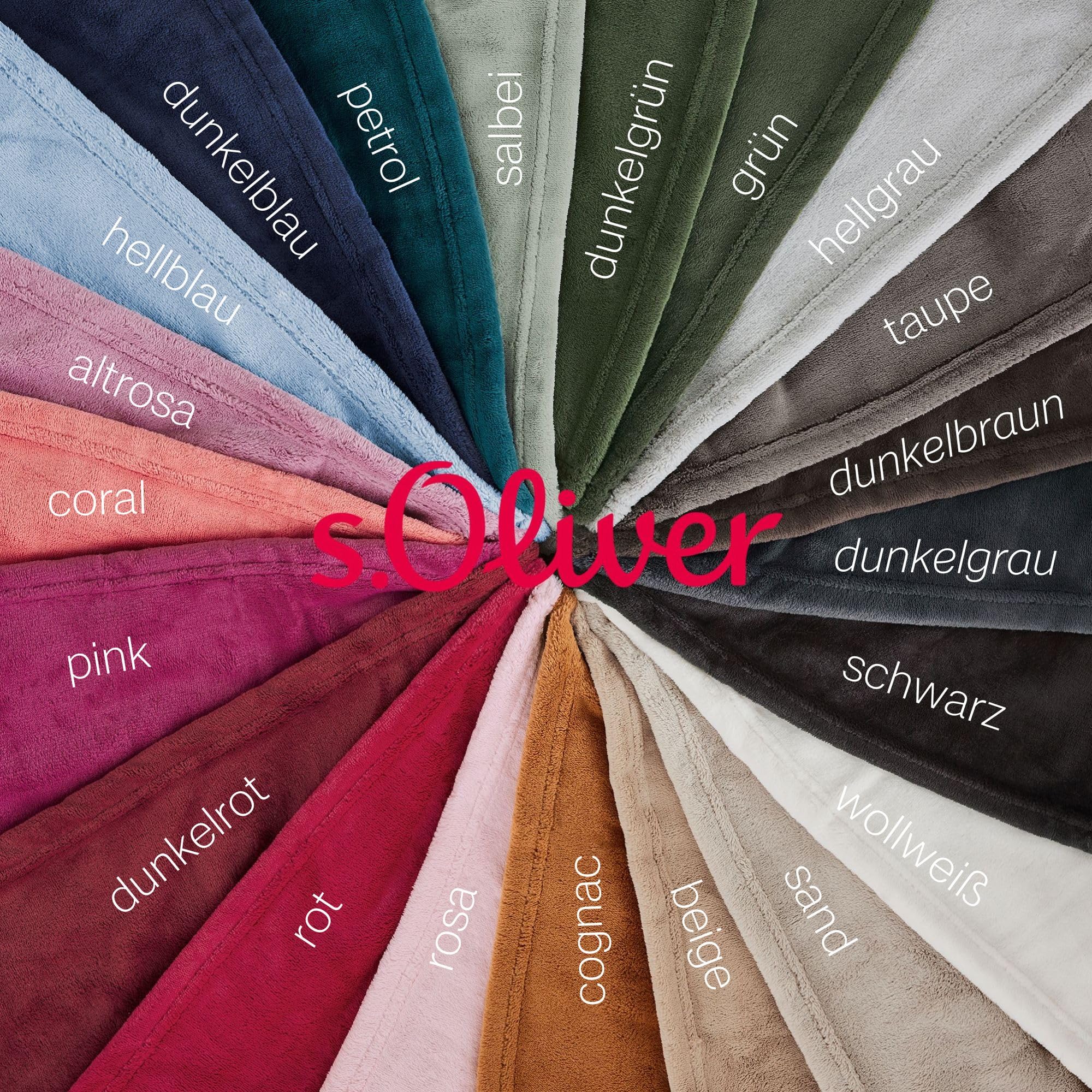 s.Oliver Kuschelsoft Kuscheldecke 150x200 cm Taupe Polyester