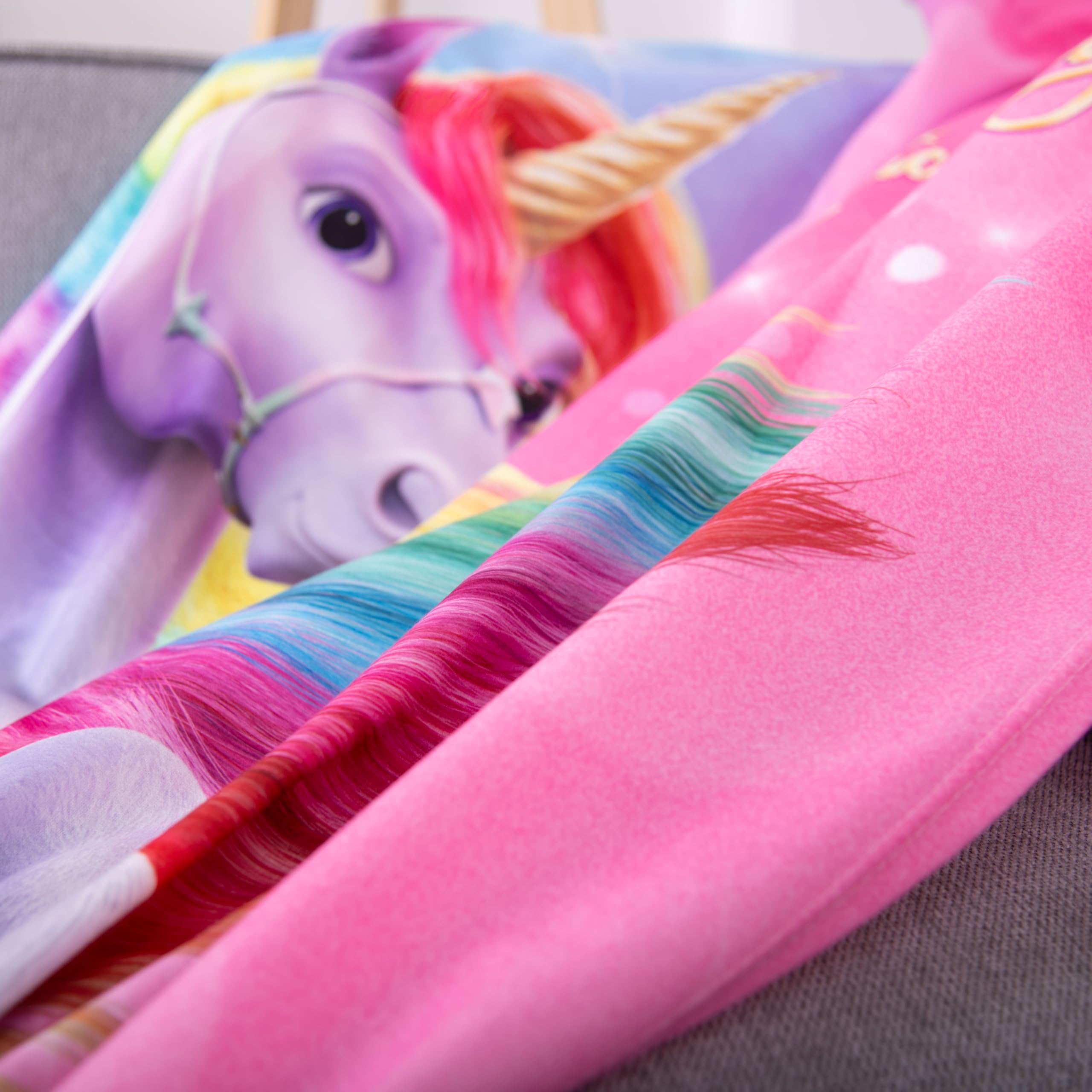 Herding Unicorn Academy Fleecedecke 130x160 mehrfarbig Fleece