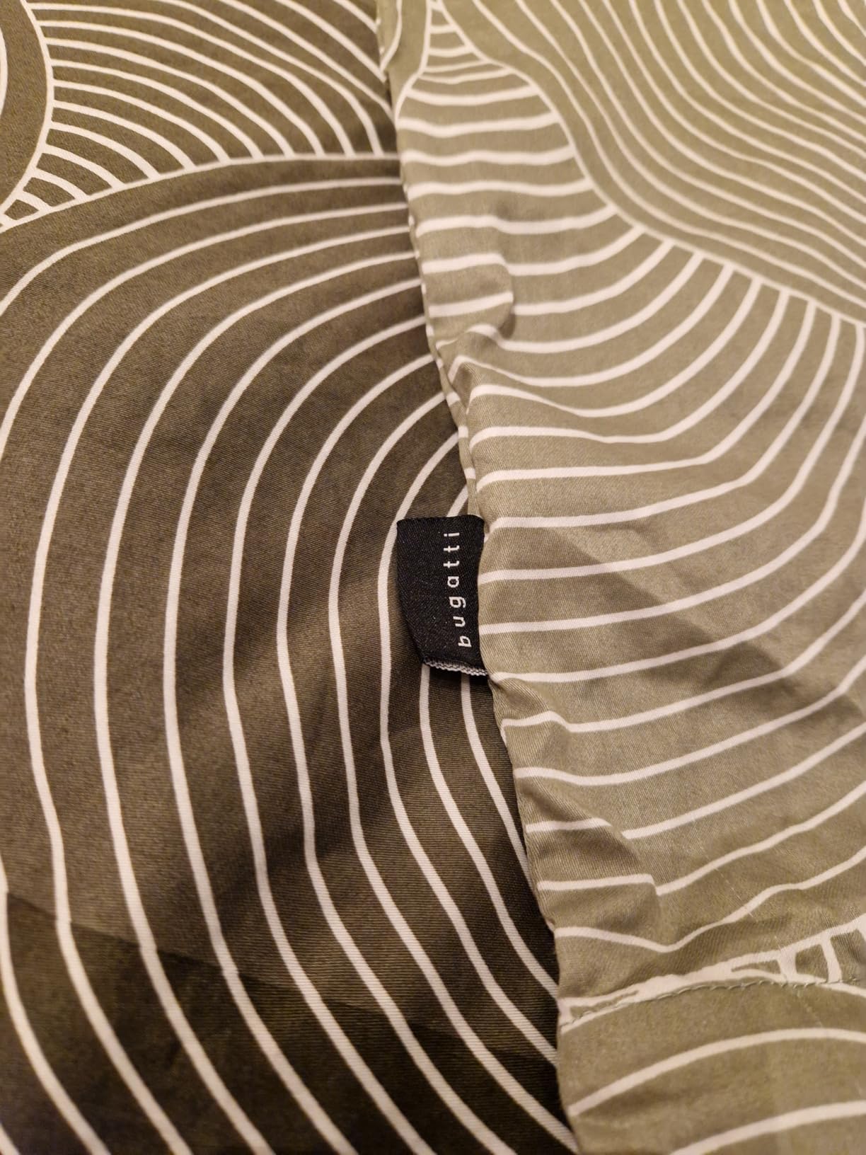 bugatti Mako-Satin Bettwäsche 135x200 Grau Kreis 2-tlg.
