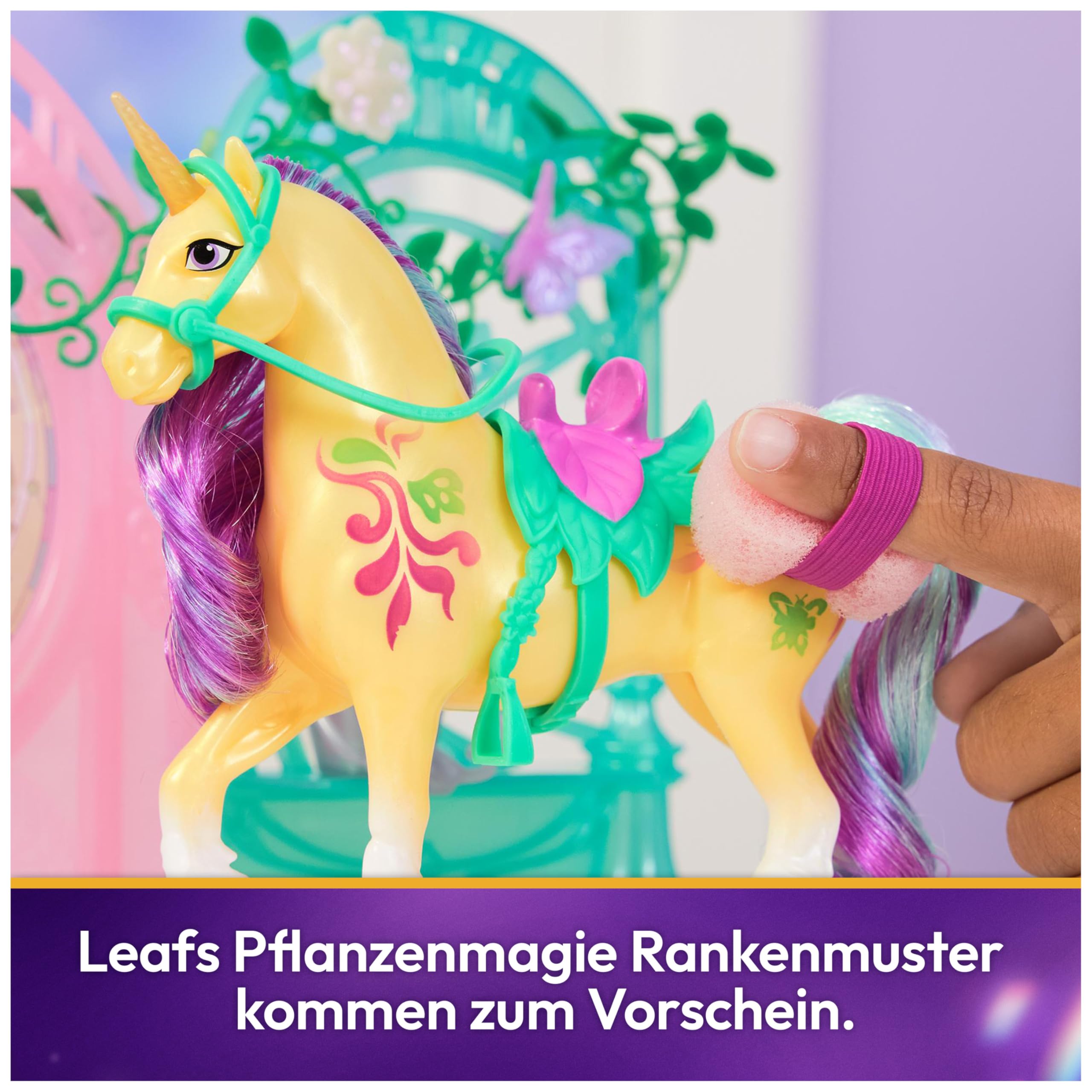 Unicorn Academy Ava Leaf Stall Spielset 15 Teile Farbwechsel