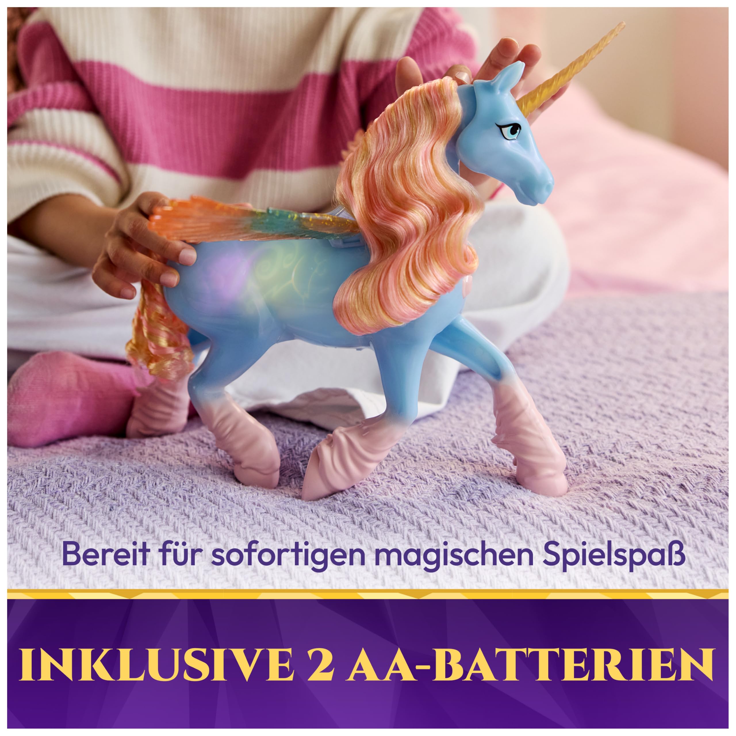 Unicorn Academy Glow Magic Skywind Einhorn interaktiv Figur