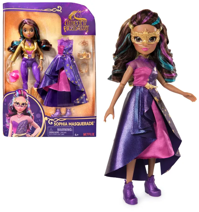 Unicorn Academy Sophia Puppe 24 cm mit 2 Outfits