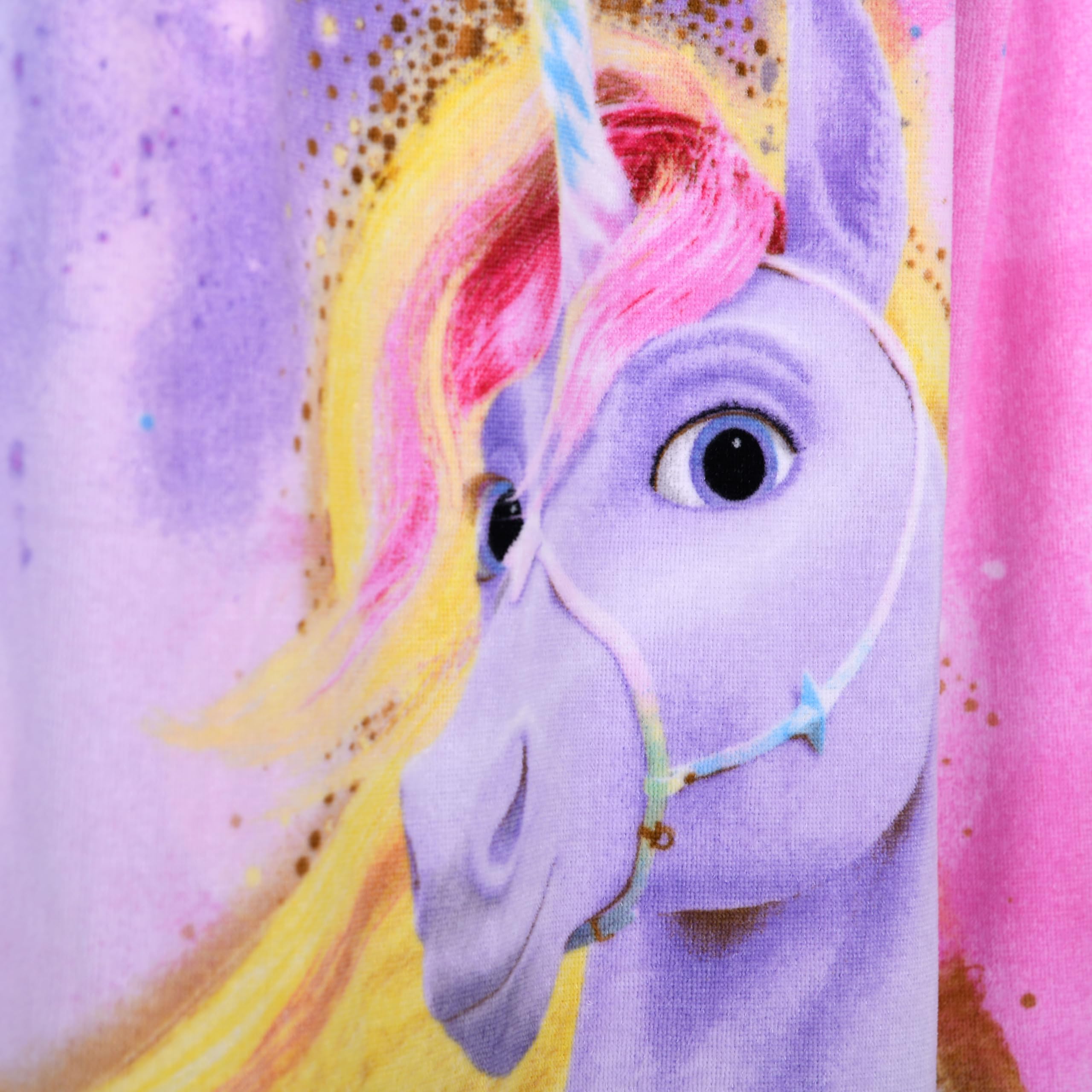 Unicorn Academy Velourstuch 75x150 bunt Baumwolle