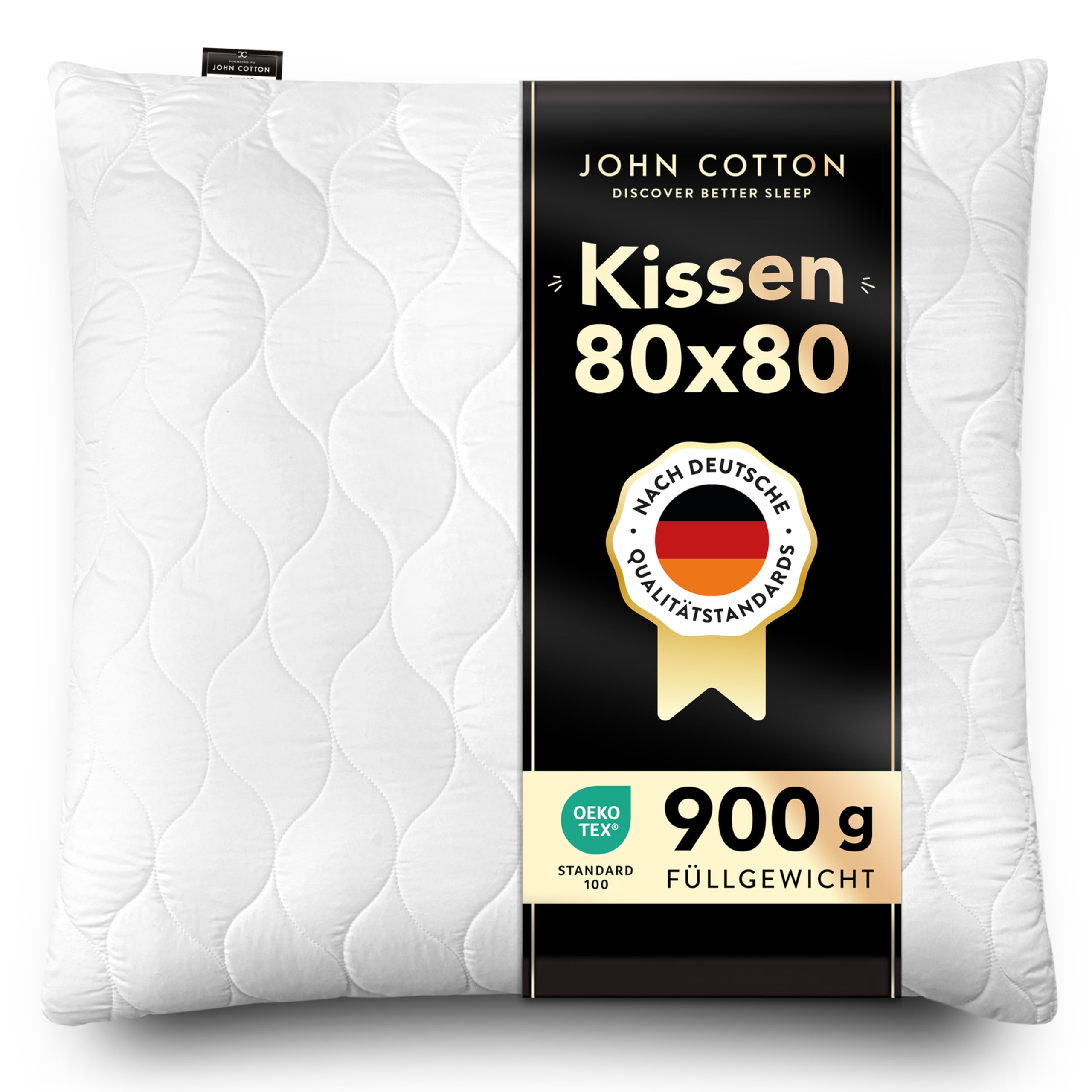 John Cotton Kopfkissen 40x80 cm Kissen verstellbar
