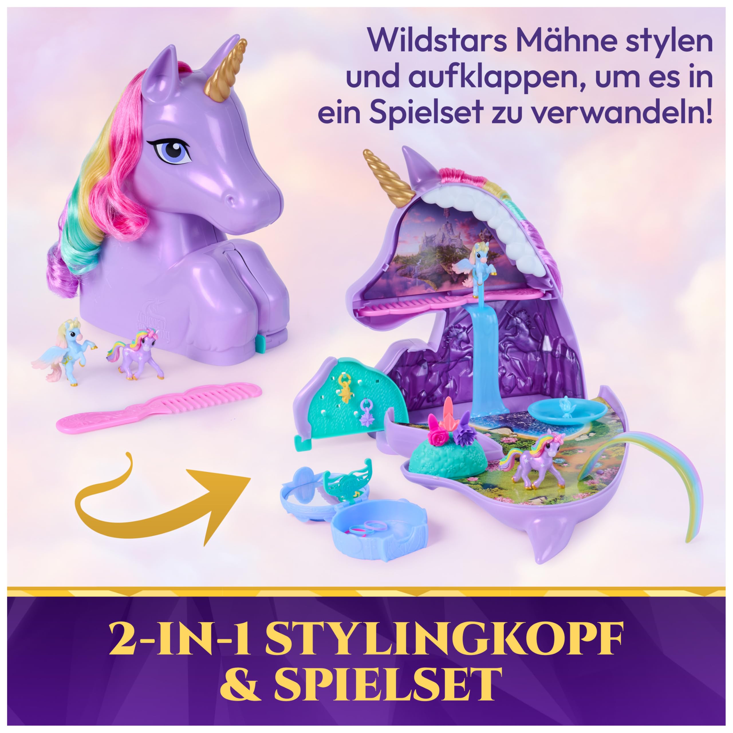 Unicorn Academy Wildstar Stylingkopf Spielset ab 4 Jahren