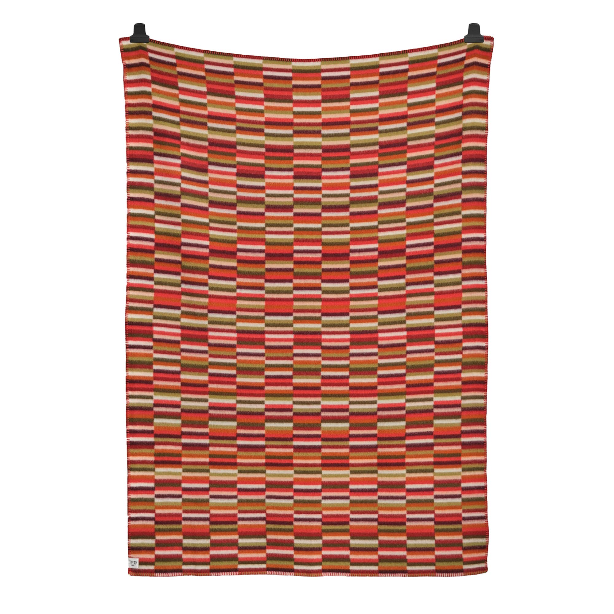 Røros Tweed Ida Wolldecke 135x200 Lammwolle Red Shades