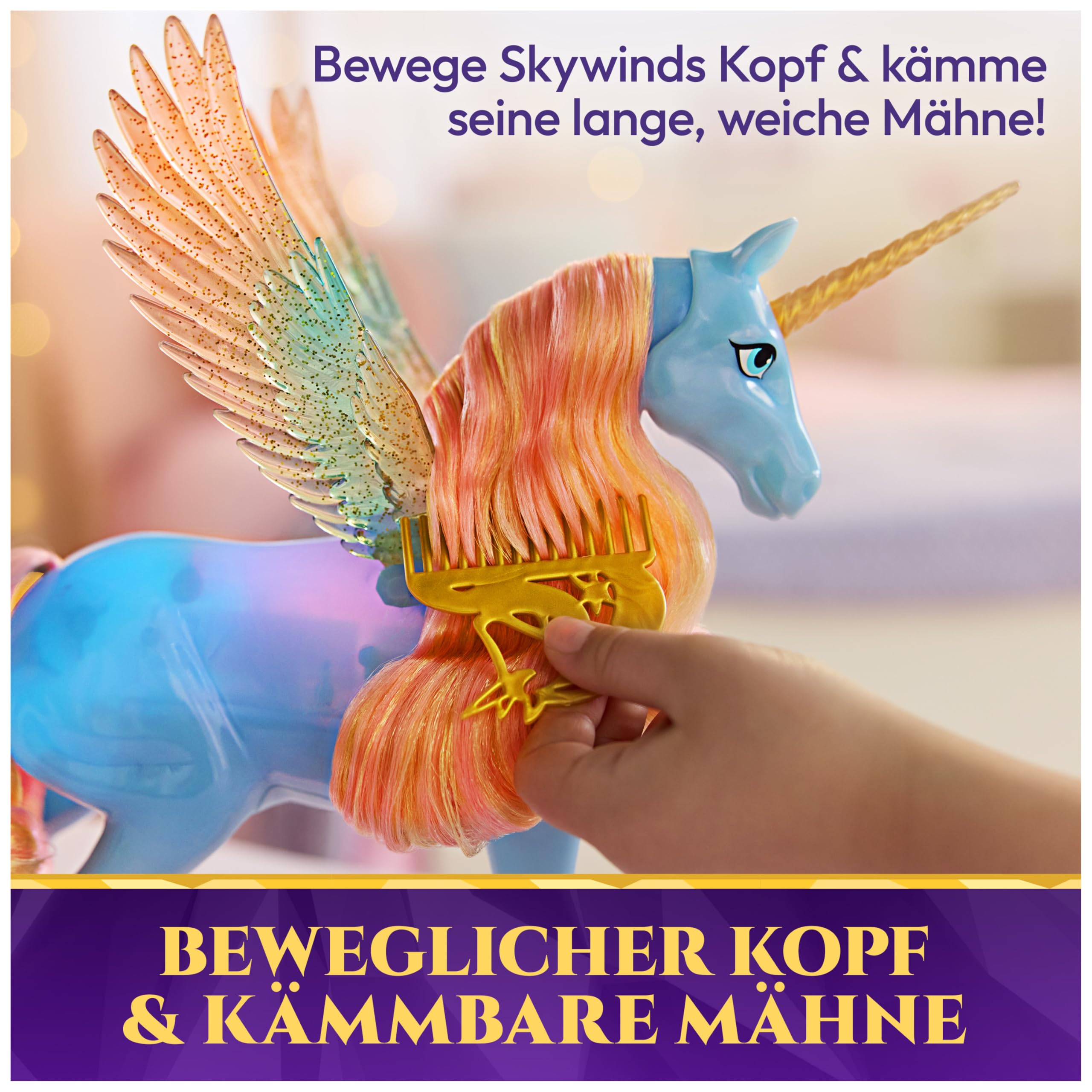Unicorn Academy Glow Magic Skywind Einhorn interaktiv Figur