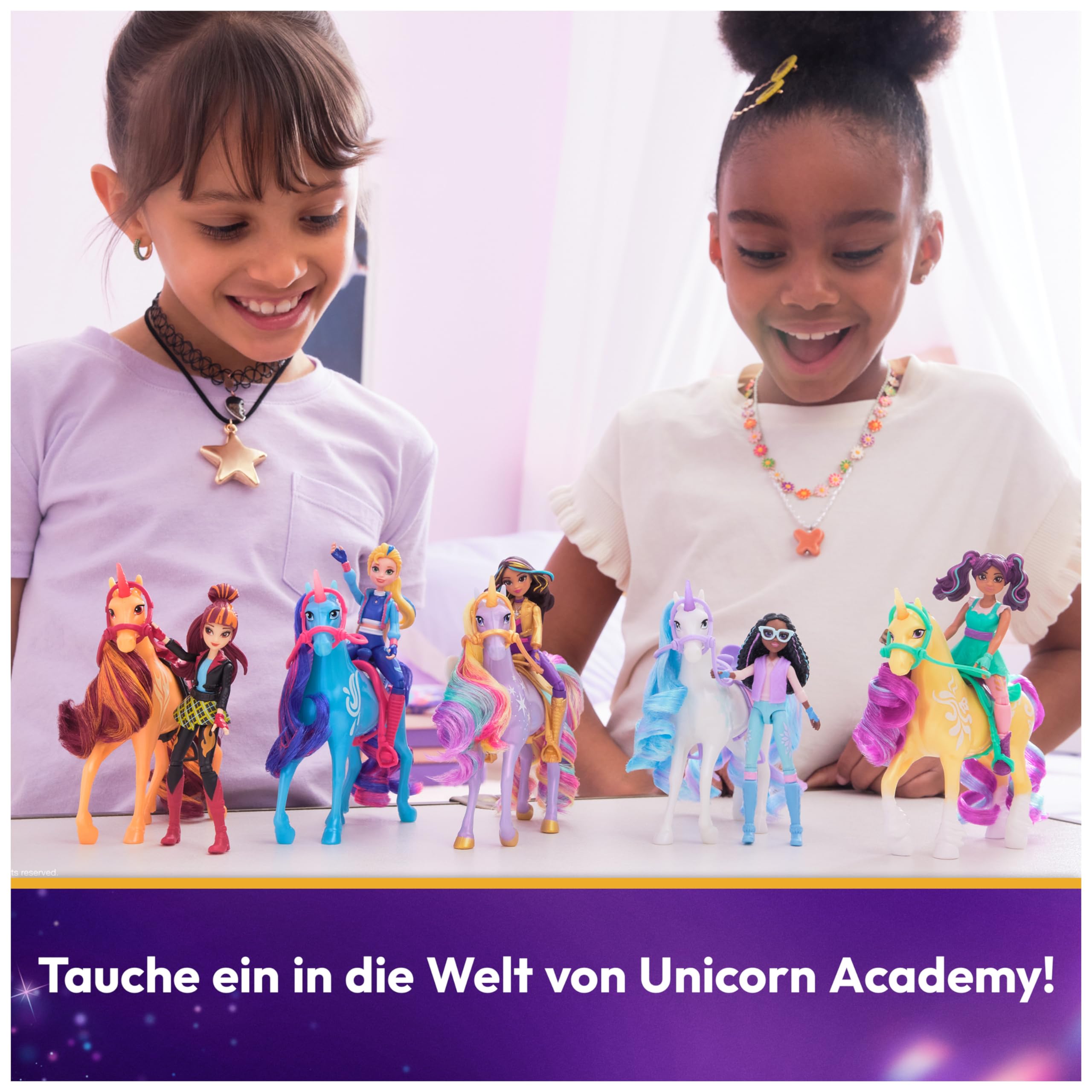 Unicorn Academy Layla und Glacier Puppe Einhorn Set 12cm