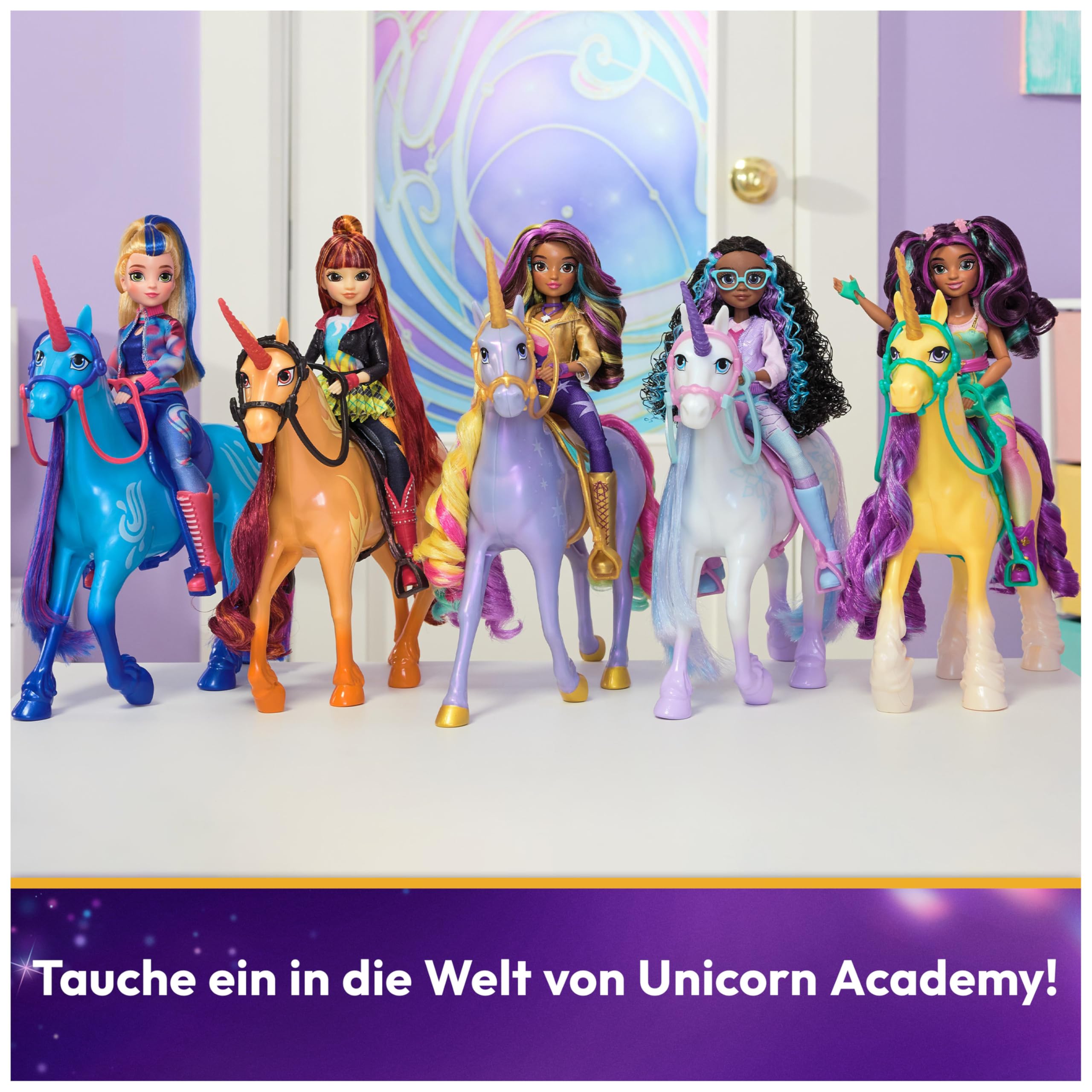 Unicorn Academy Layla Ankleidepuppe 24 cm mit 5 Accessoires