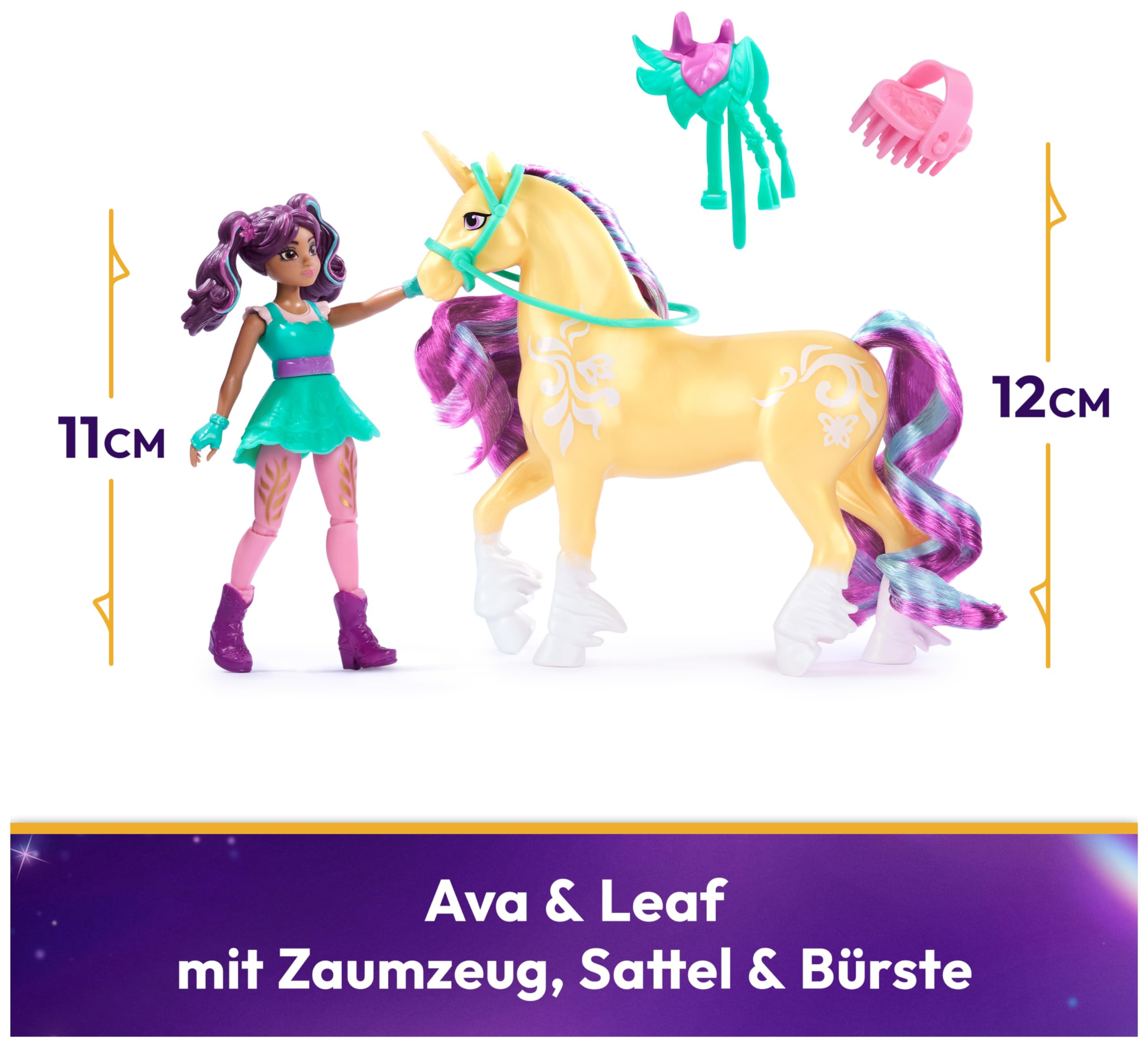 Unicorn Academy Ava und Leaf Figuren-Set 12 cm Zubehör