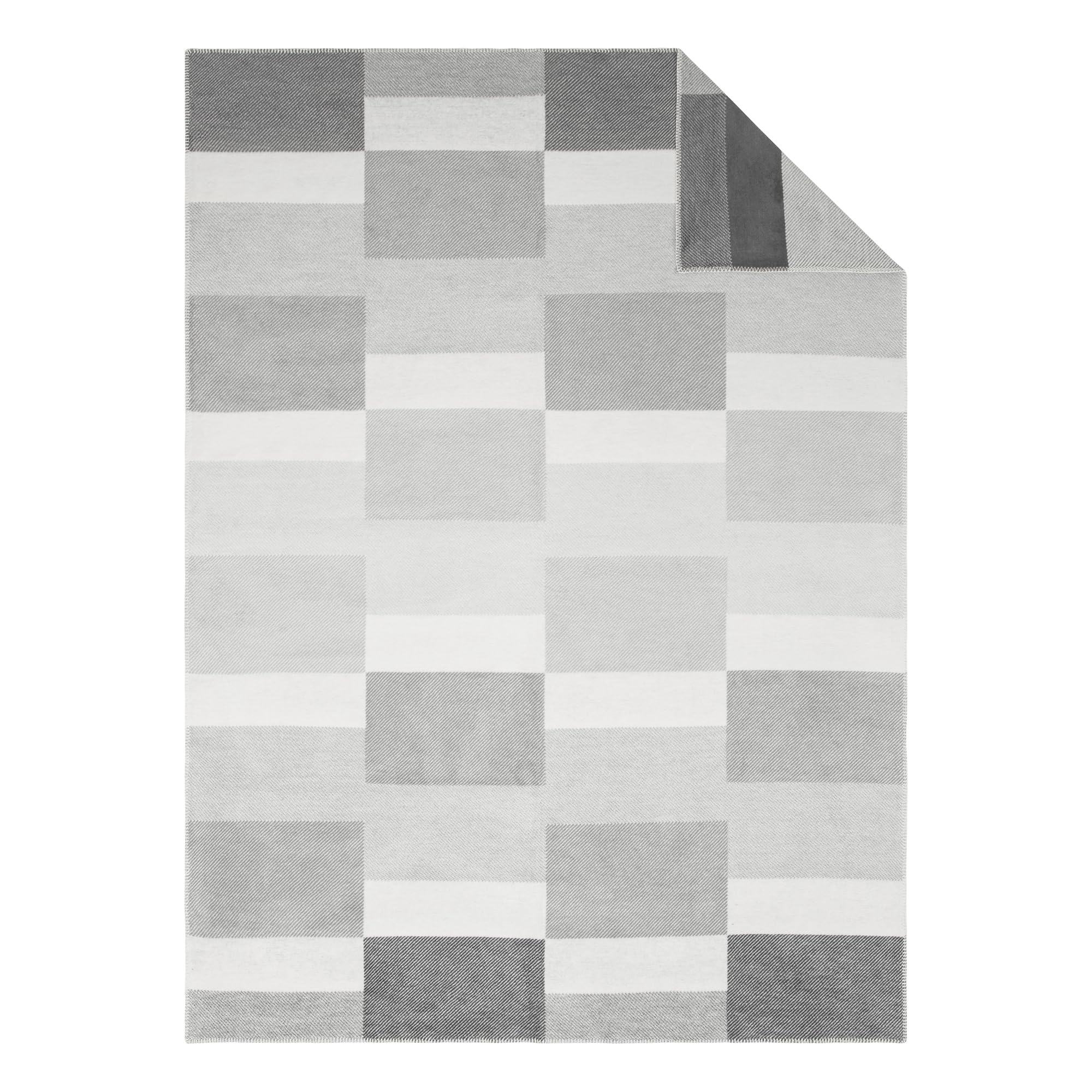 IBENA Madeira Decke 150x200 Grau Baumwollmix Kuscheldecke