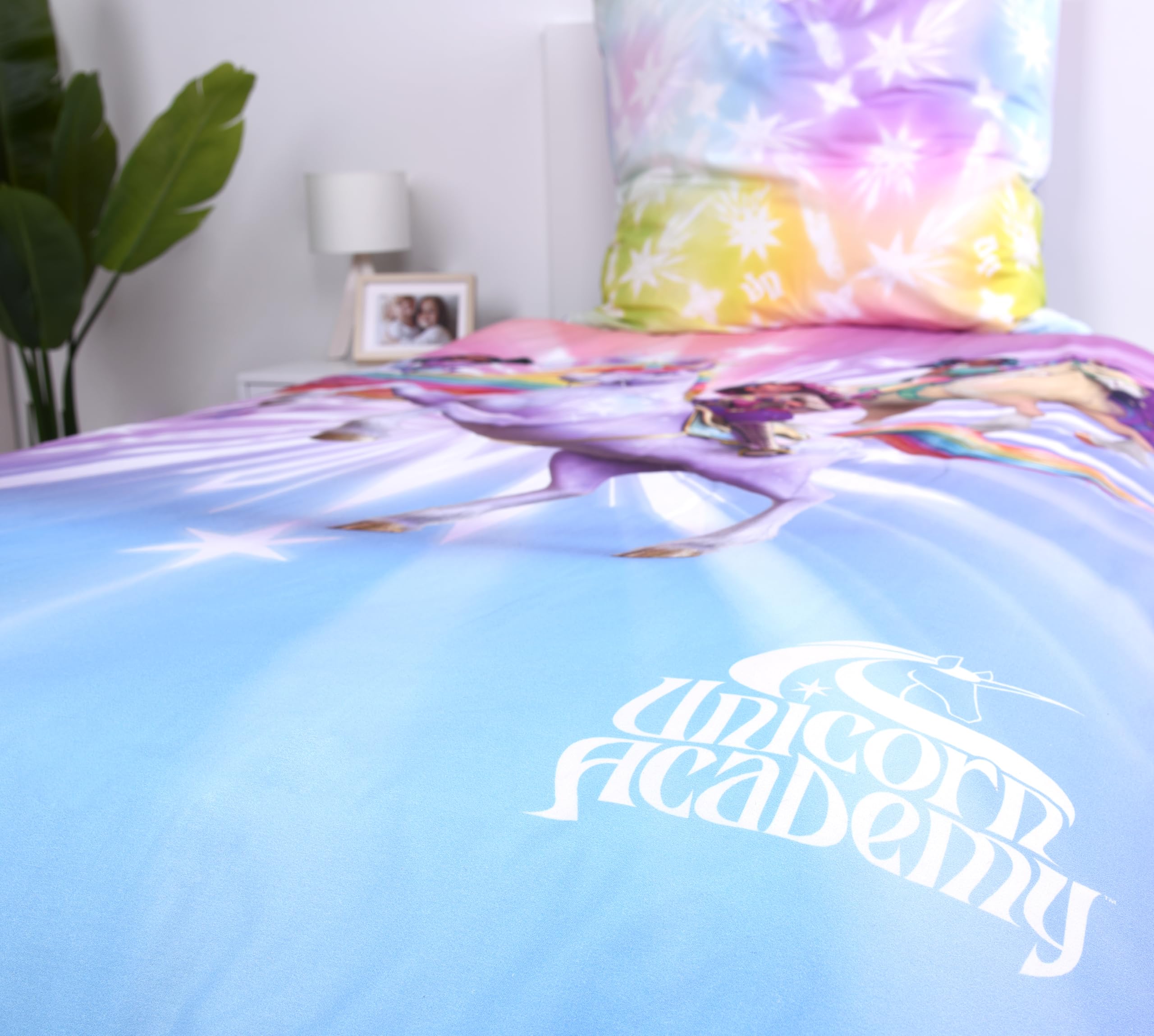 Unicorn Academy Bettwäsche 140x200 Baumwolle Wendemotiv