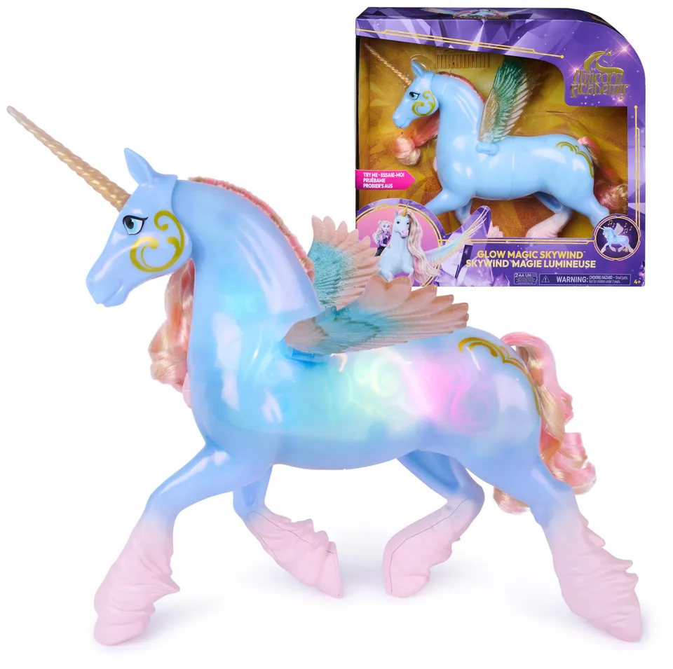 Unicorn Academy Glow Magic Skywind Einhorn interaktiv Figur