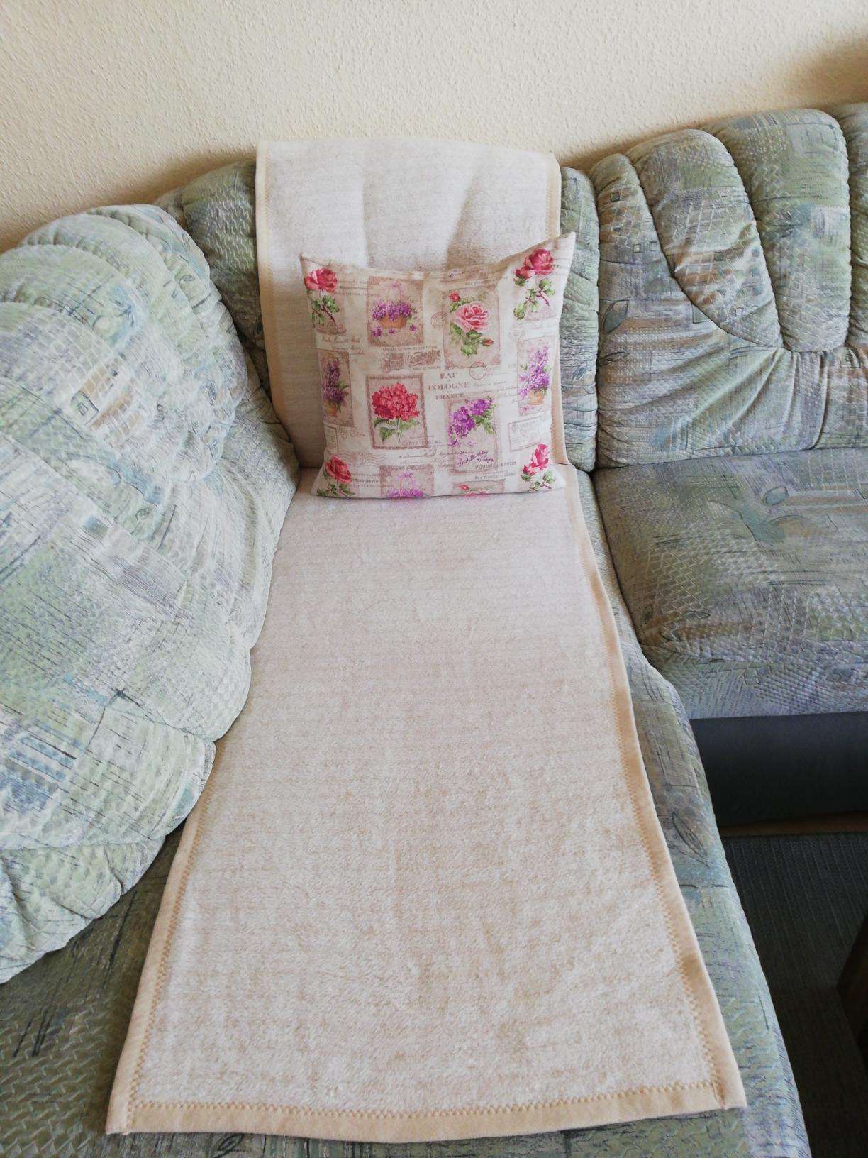 IBENA Fano Kuscheldecke 150x200 Braun Camel Baumwollmix Wende
