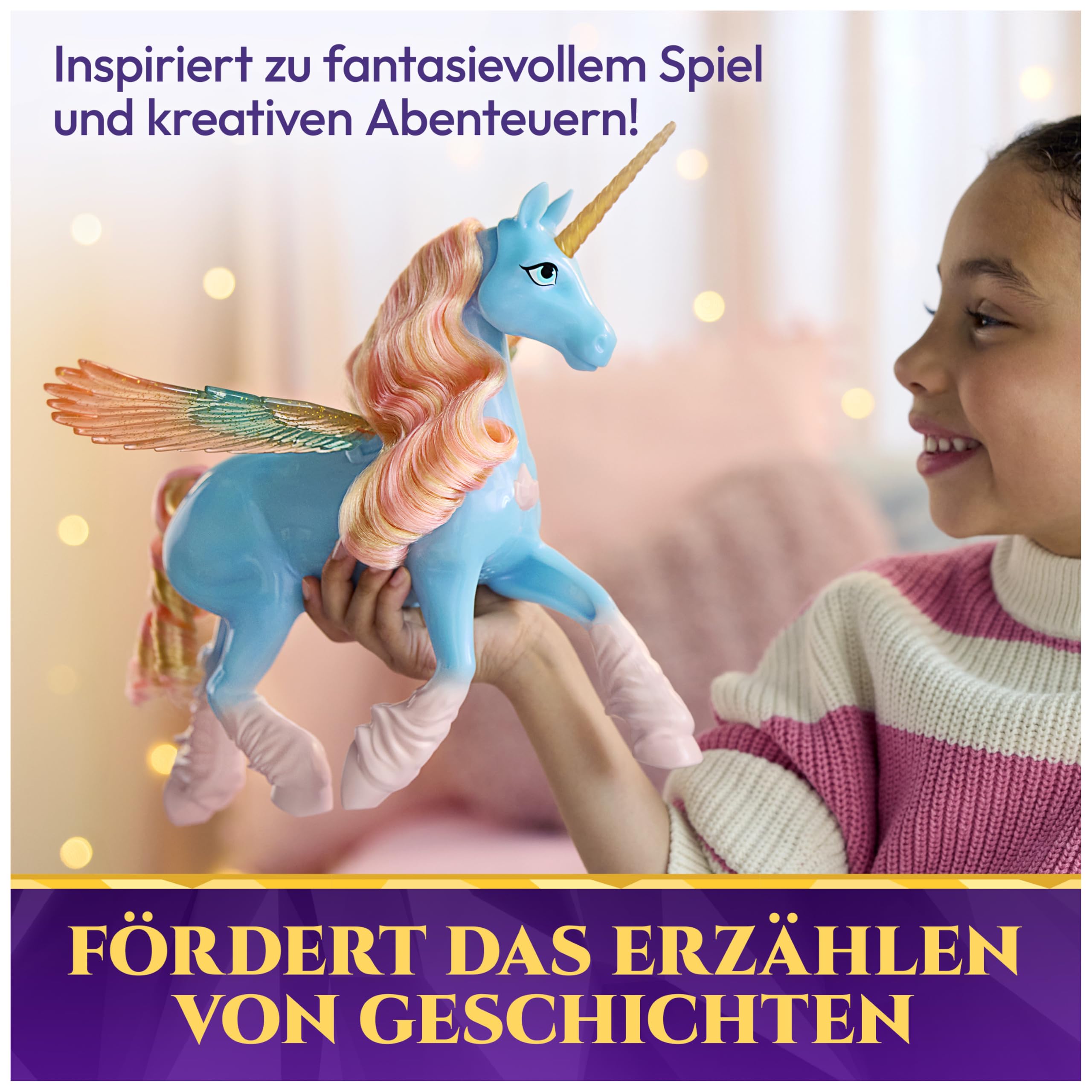 Unicorn Academy Glow Magic Skywind Einhorn interaktiv Figur