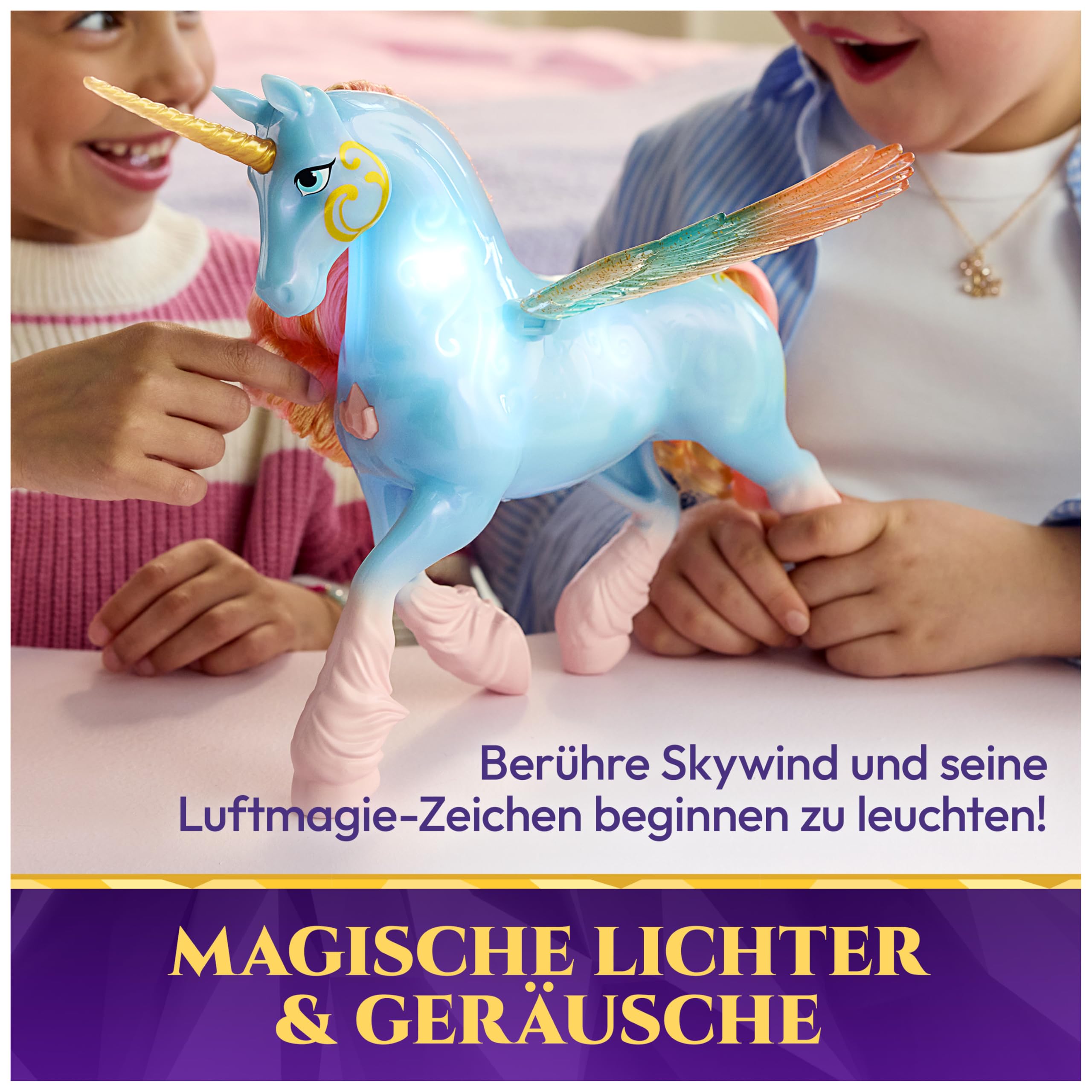 Unicorn Academy Glow Magic Skywind Einhorn interaktiv Figur