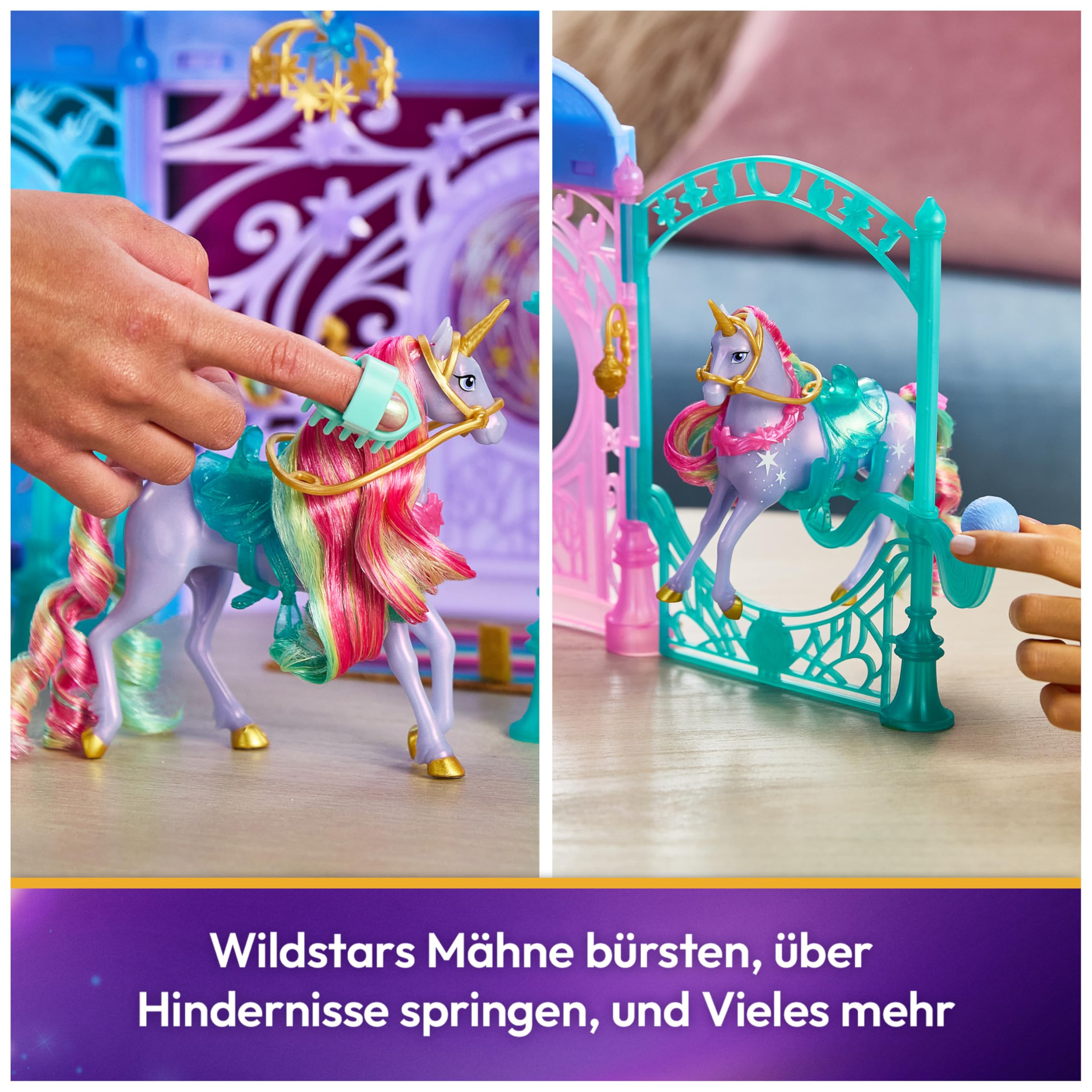 Unicorn Academy Stall Spielset 90 cm mit Wildstar