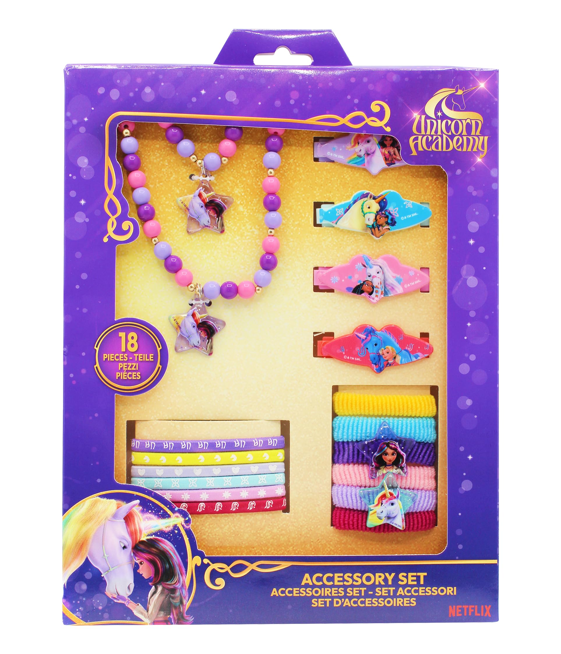 Unicorn Academy Accessoireset 18tlg Schmuck Haarschmuck Kinder