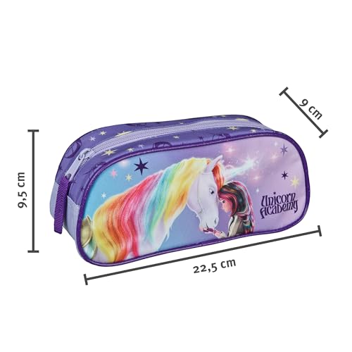 Undercover Unicorn Academy Federmäppchen Einhorn 22x9,5x9 cm