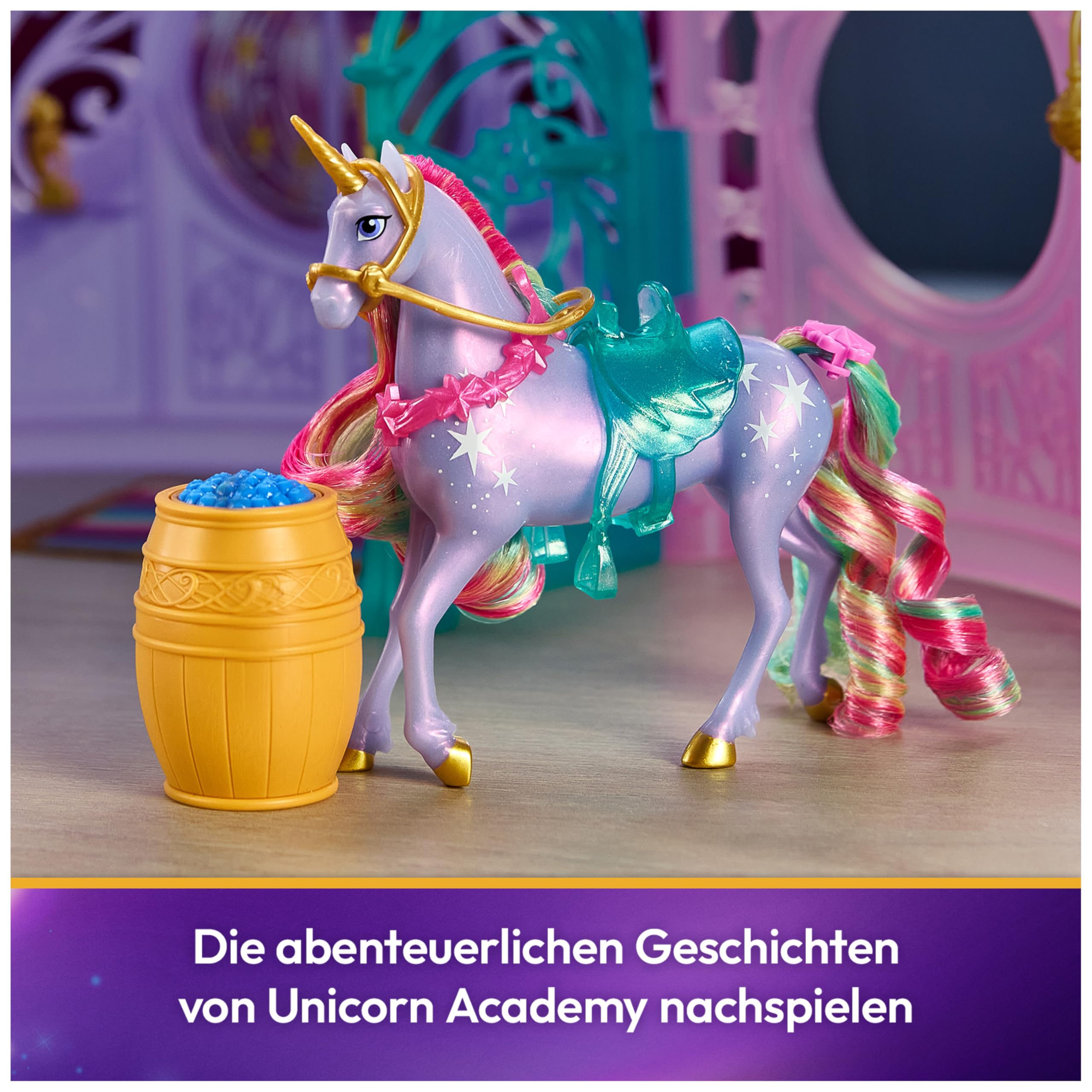 Unicorn Academy Stall Spielset 90 cm mit Wildstar