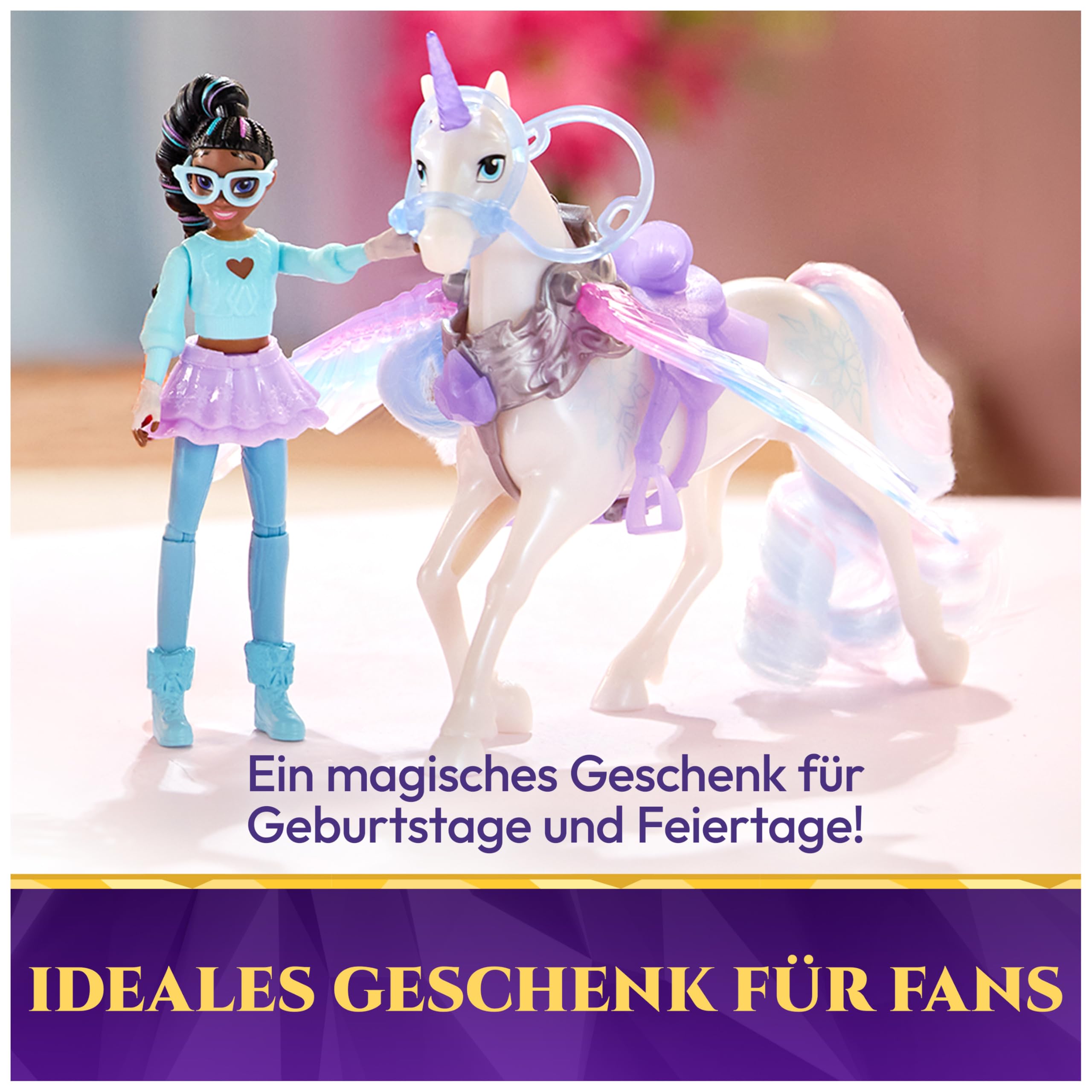 Unicorn Academy Wing Magic Layla Glacier Puppen-Set