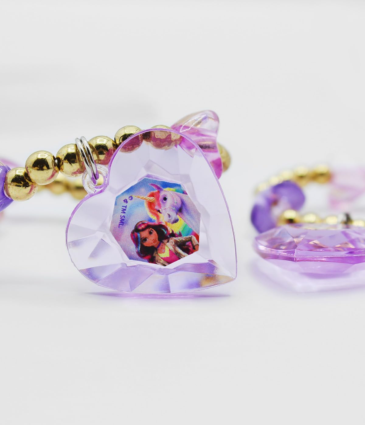 Unicorn Academy Schmuckset Kinder Perlenkette 4-teilig Einhorn