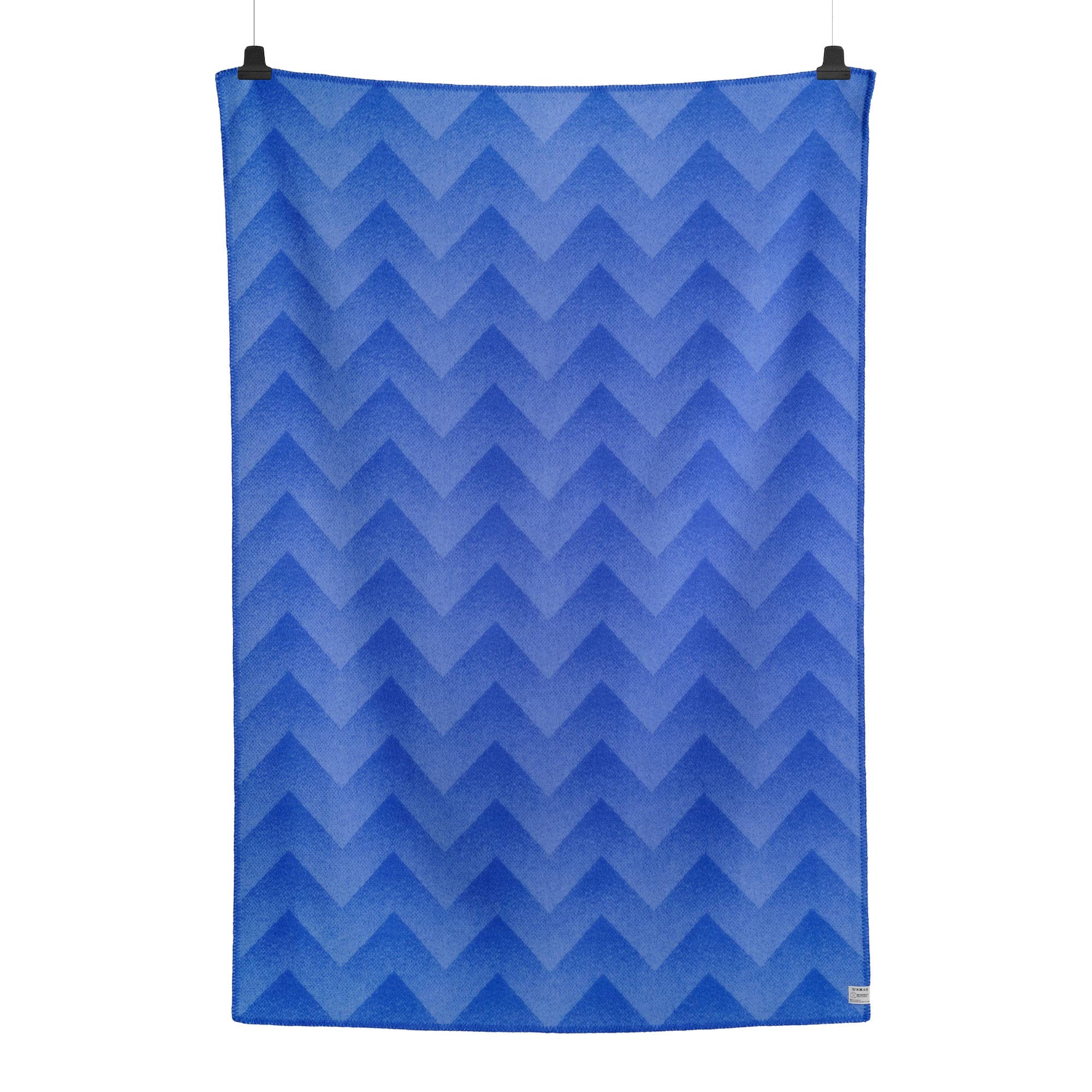 Røros Tweed Lynild Wolldecke 135x200 blau Lammwolle