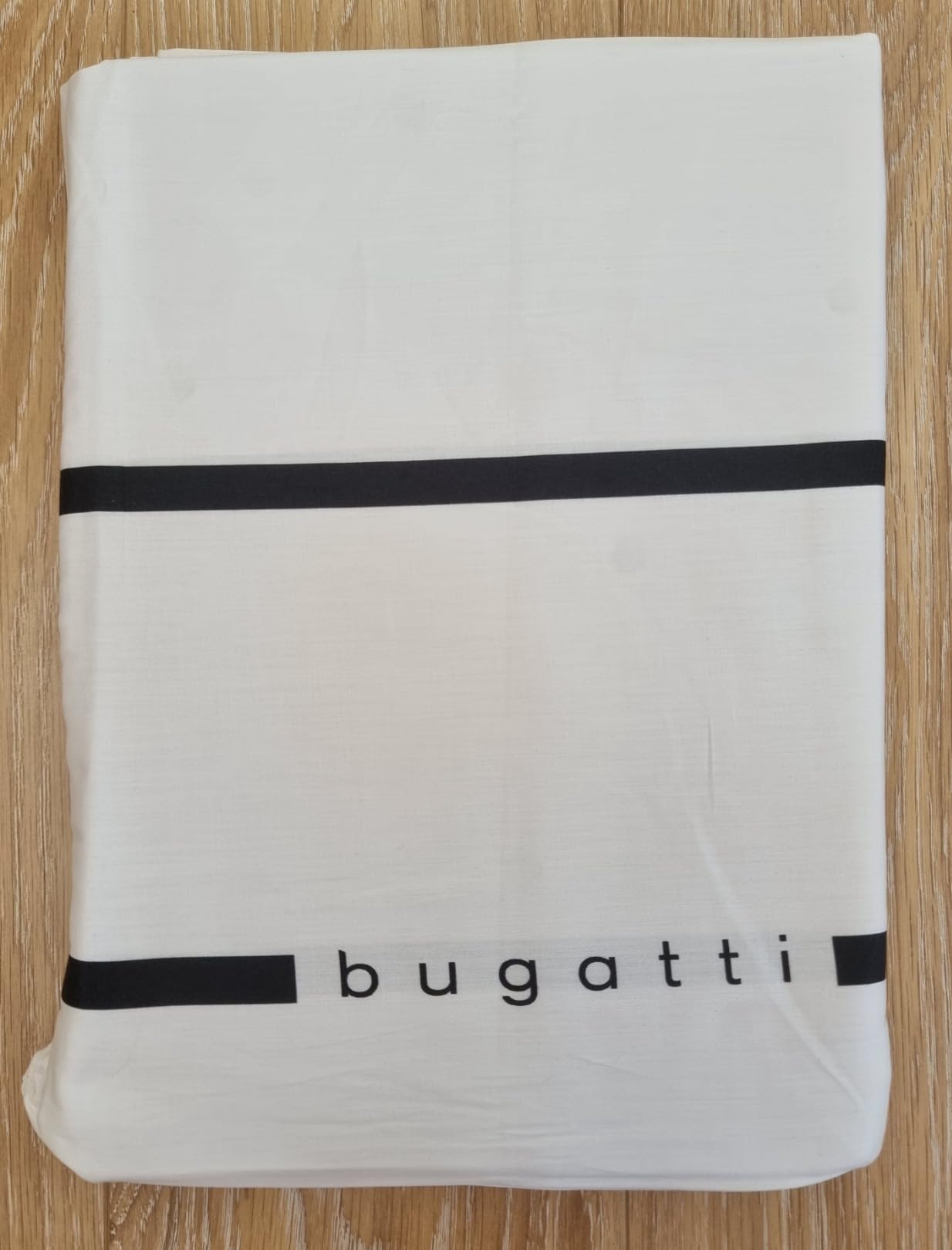 bugatti Mako-Satin Bettwäsche 135x200 grau 2-teilig Baumwolle