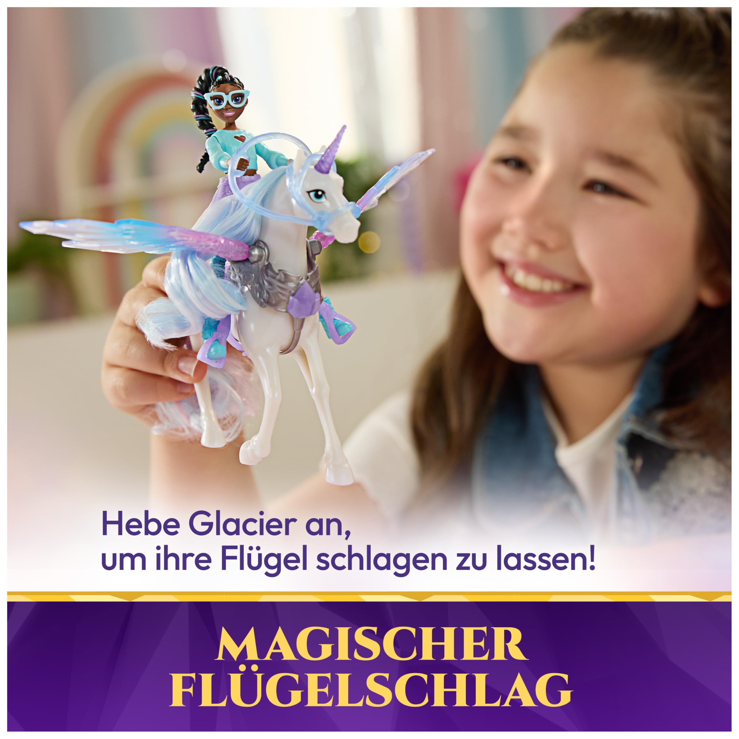Unicorn Academy Wing Magic Layla Glacier Puppen-Set