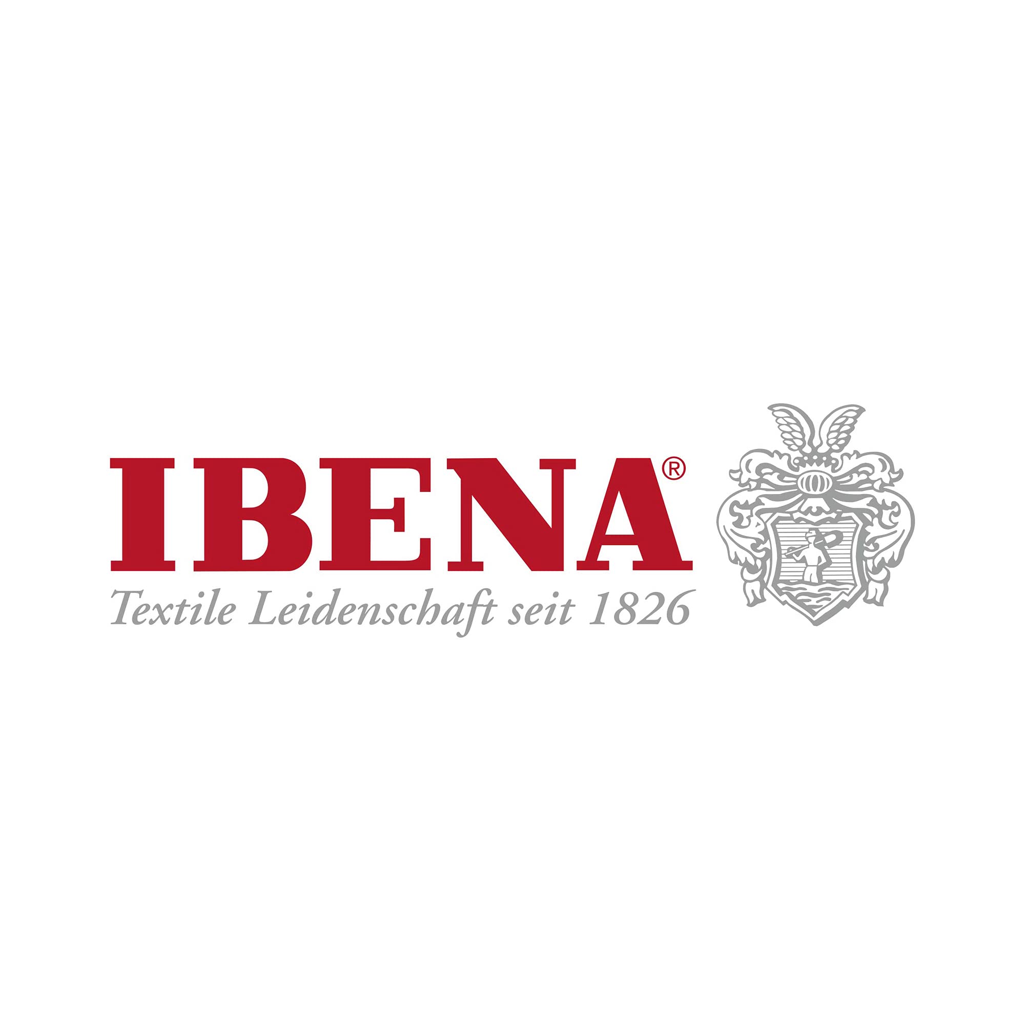 Ibena Bagheria Kuscheldecke 150x200 cm Wollweiß Grau Ornament
