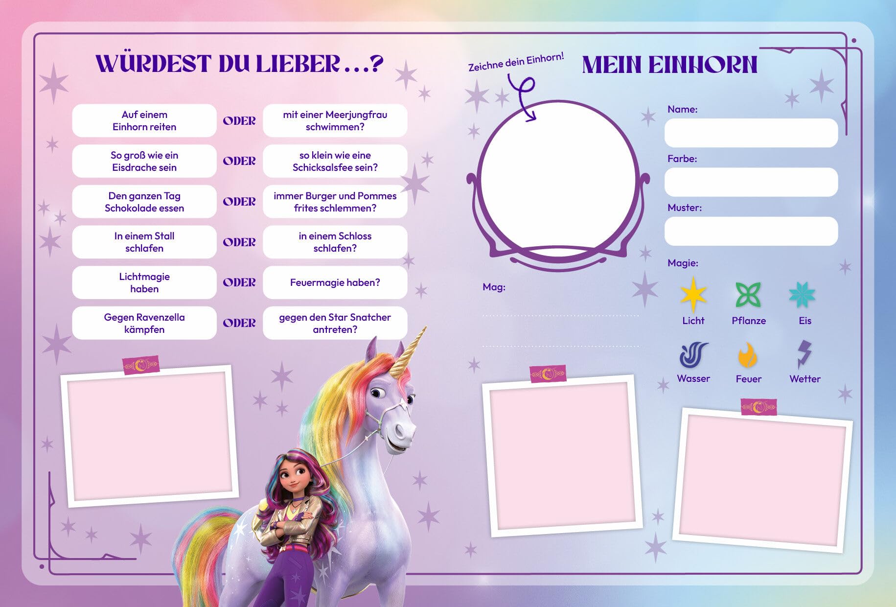 Unicorn Academy Mein Freundschaftsbuch Band 4 Freundebuch Einhorn
