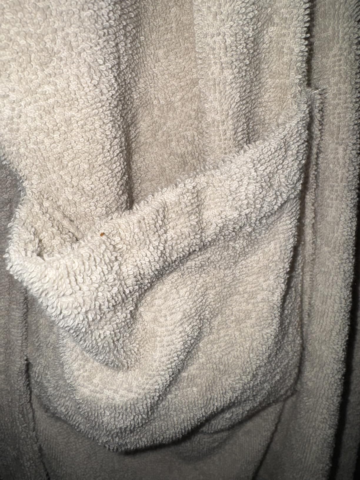 s.Oliver Bademantel M-L Baumwolle Beige mit Kapuze Unisex