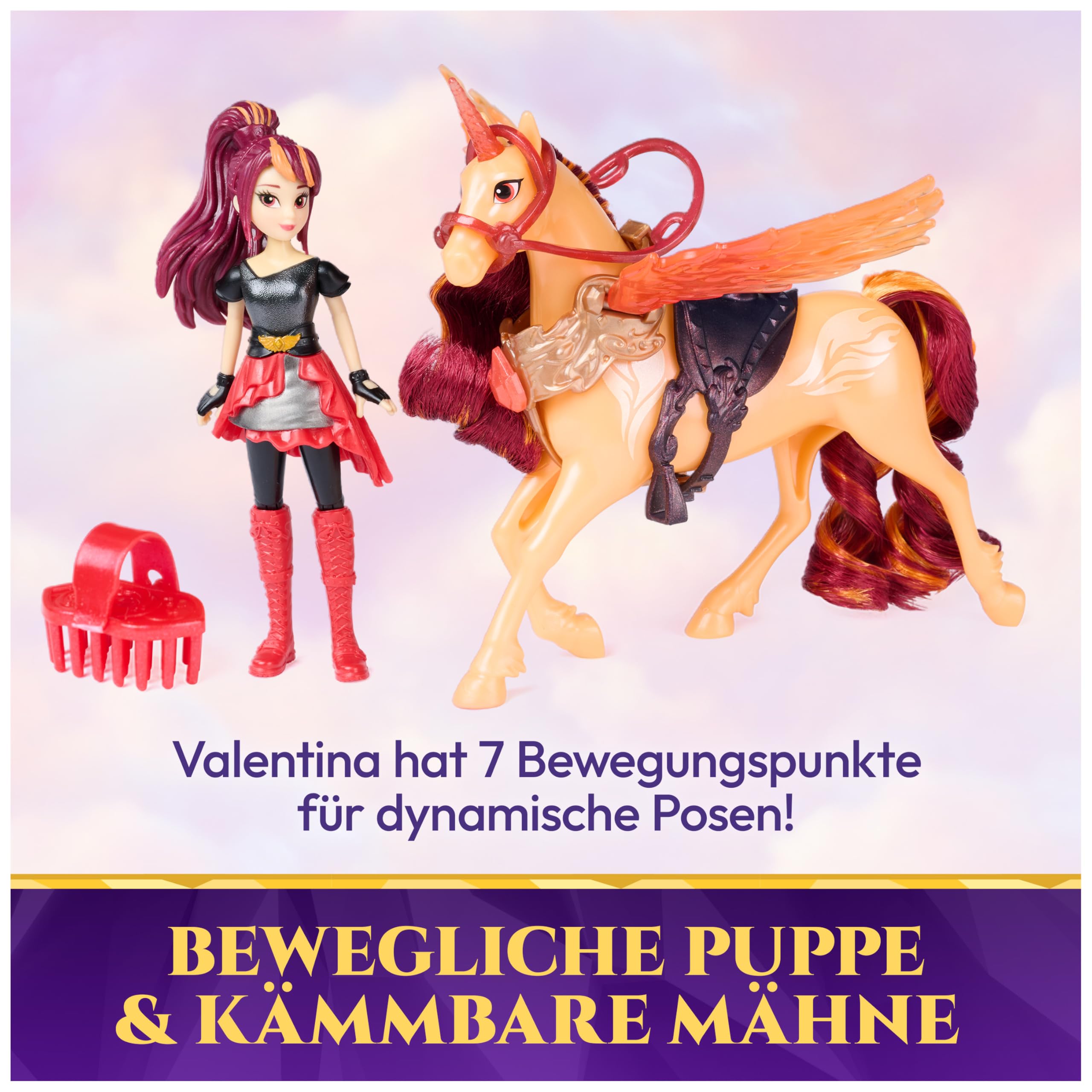 Unicorn Academy Wing Magic Valentina Cinder Puppen-Set ab 4