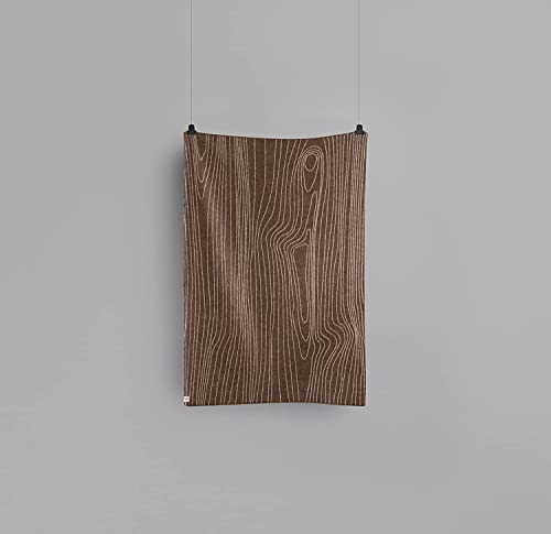 Røros Tweed Karomuster Wolldecke 130x200 Braun Natur Wolle