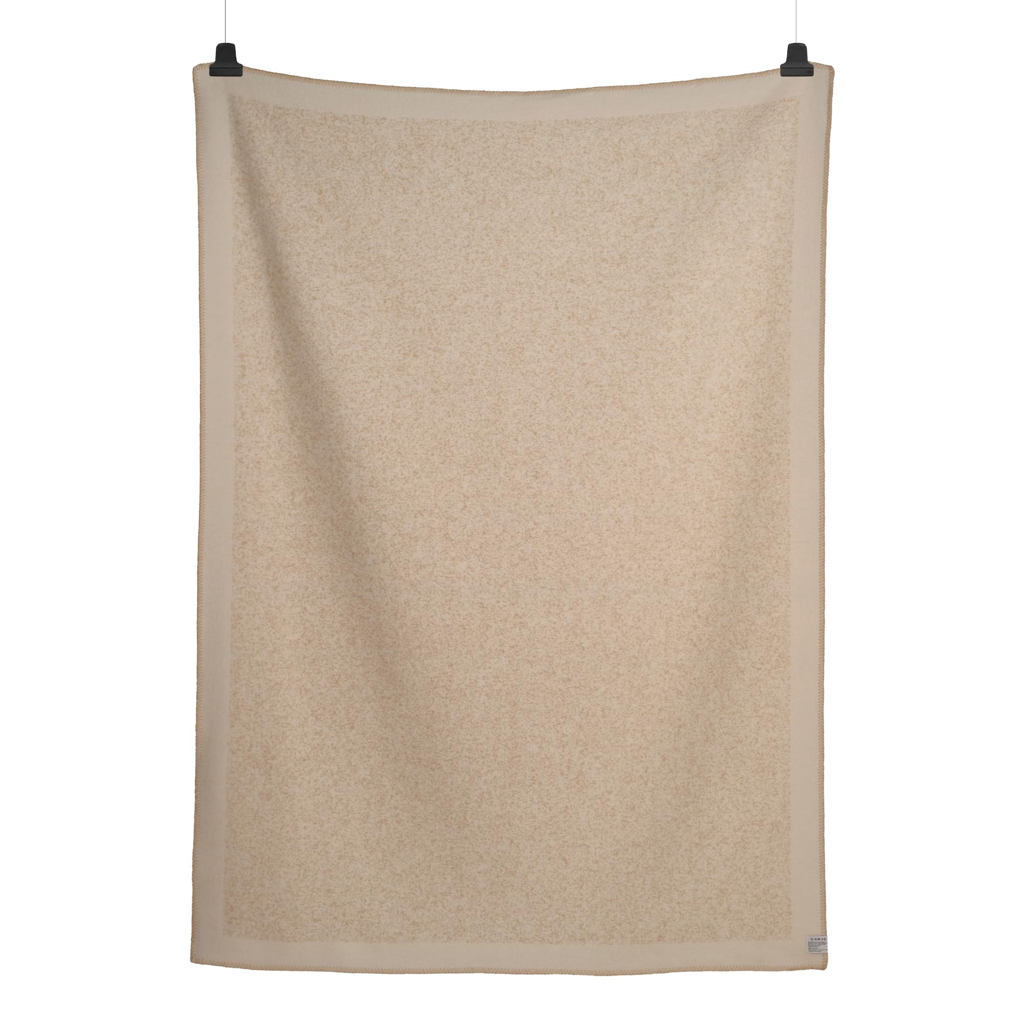 Røros Tweed Mineral Wolldecke 135x200 Sand Lammwolle
