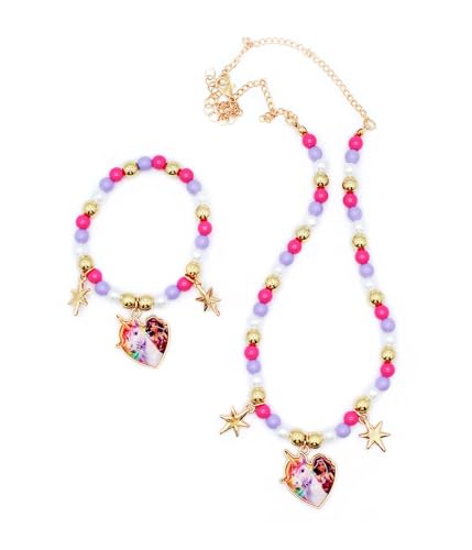 Unicorn Academy Schmuckset Kette Armband Stern Plastik